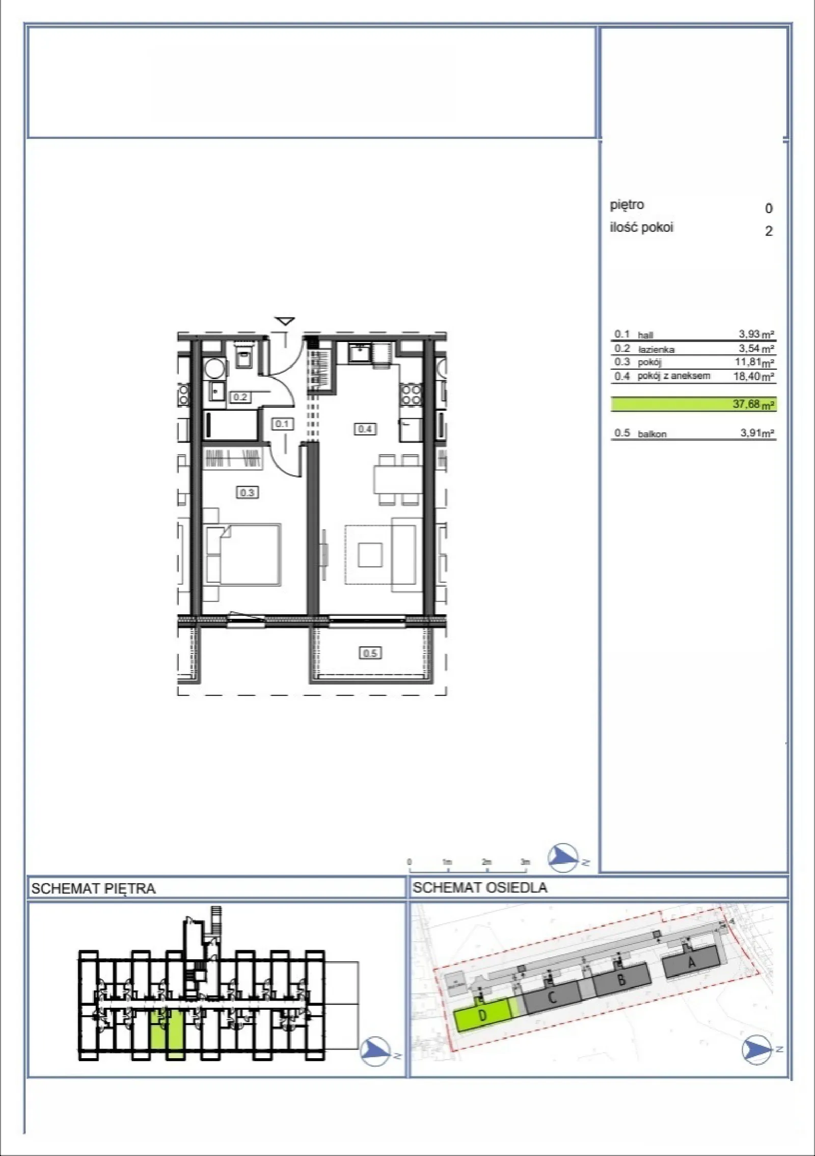 Floor plan: Apartment no. 07