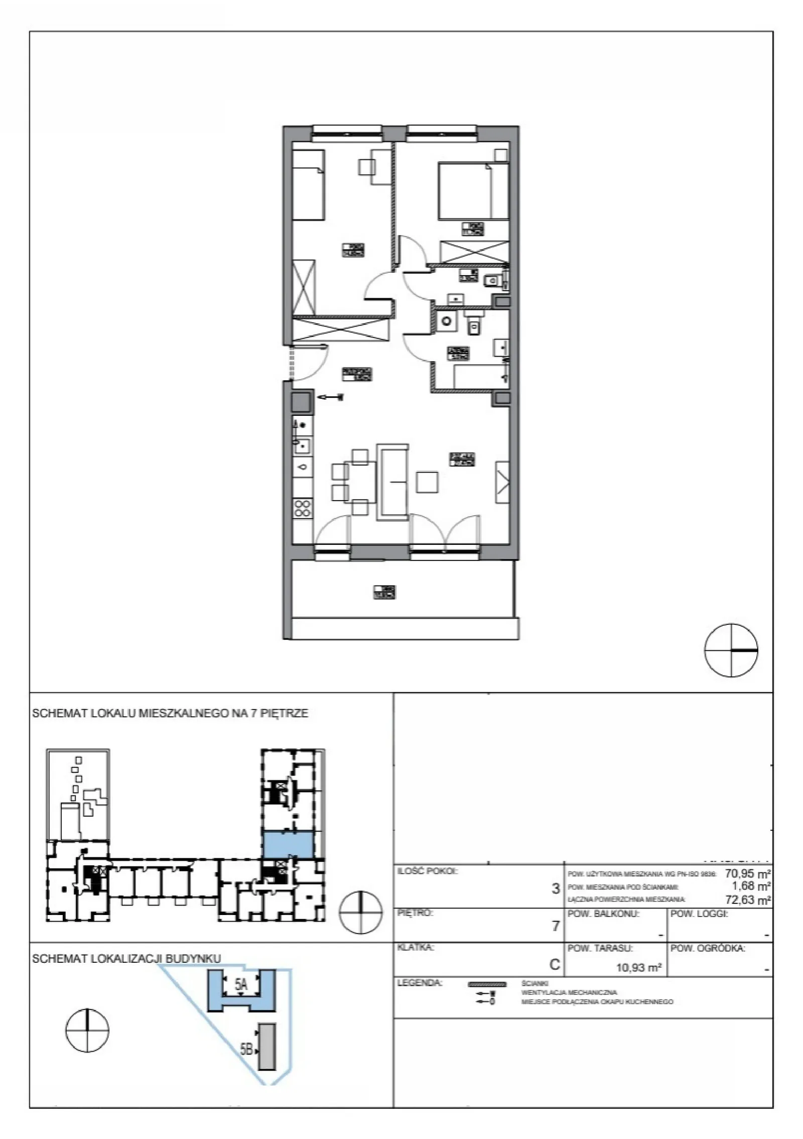 Планировка: Квартира № KR5/C/7/1