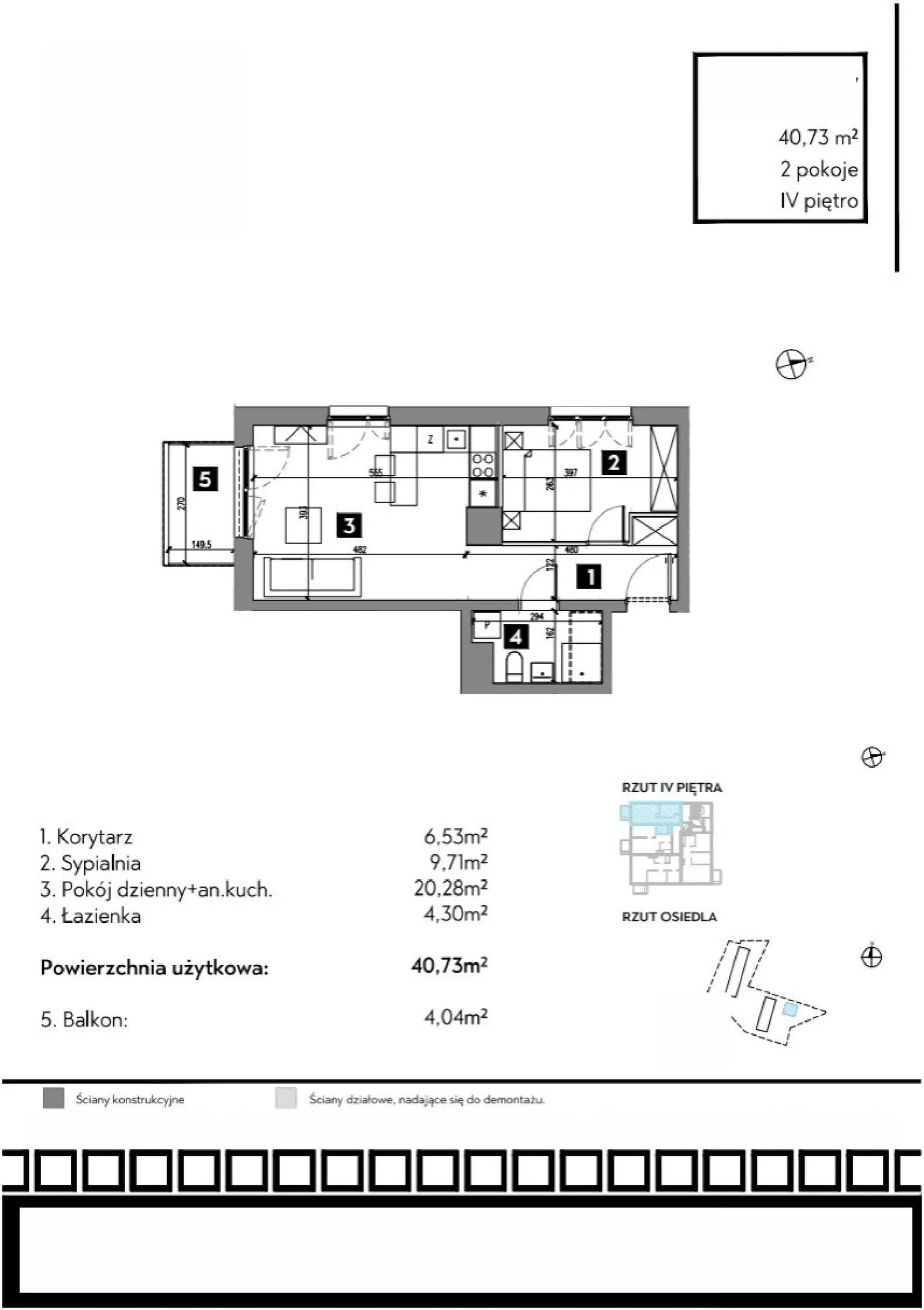 Floor plan: Apartment no. B2/4/7