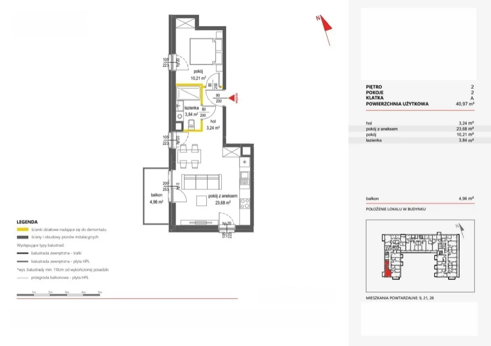 Floor plan: Apartment no. 14