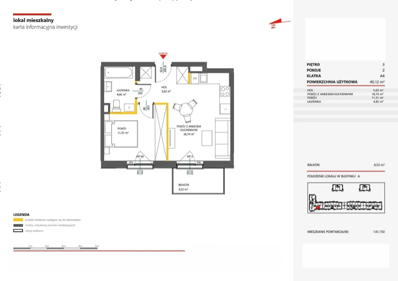Floor plan: Apartment no. 159