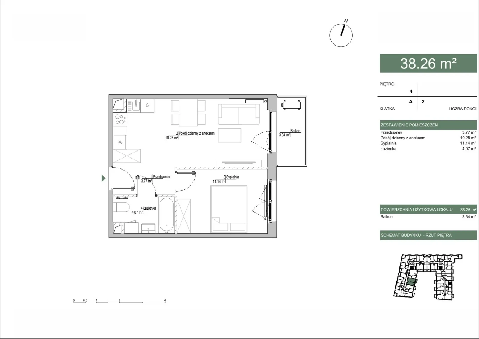 Floor plan: Apartment no. /M031