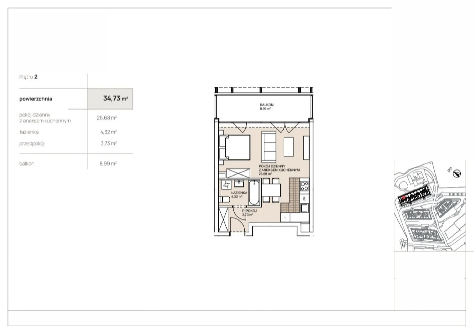 Floor plan: Apartment no. G1-2-13