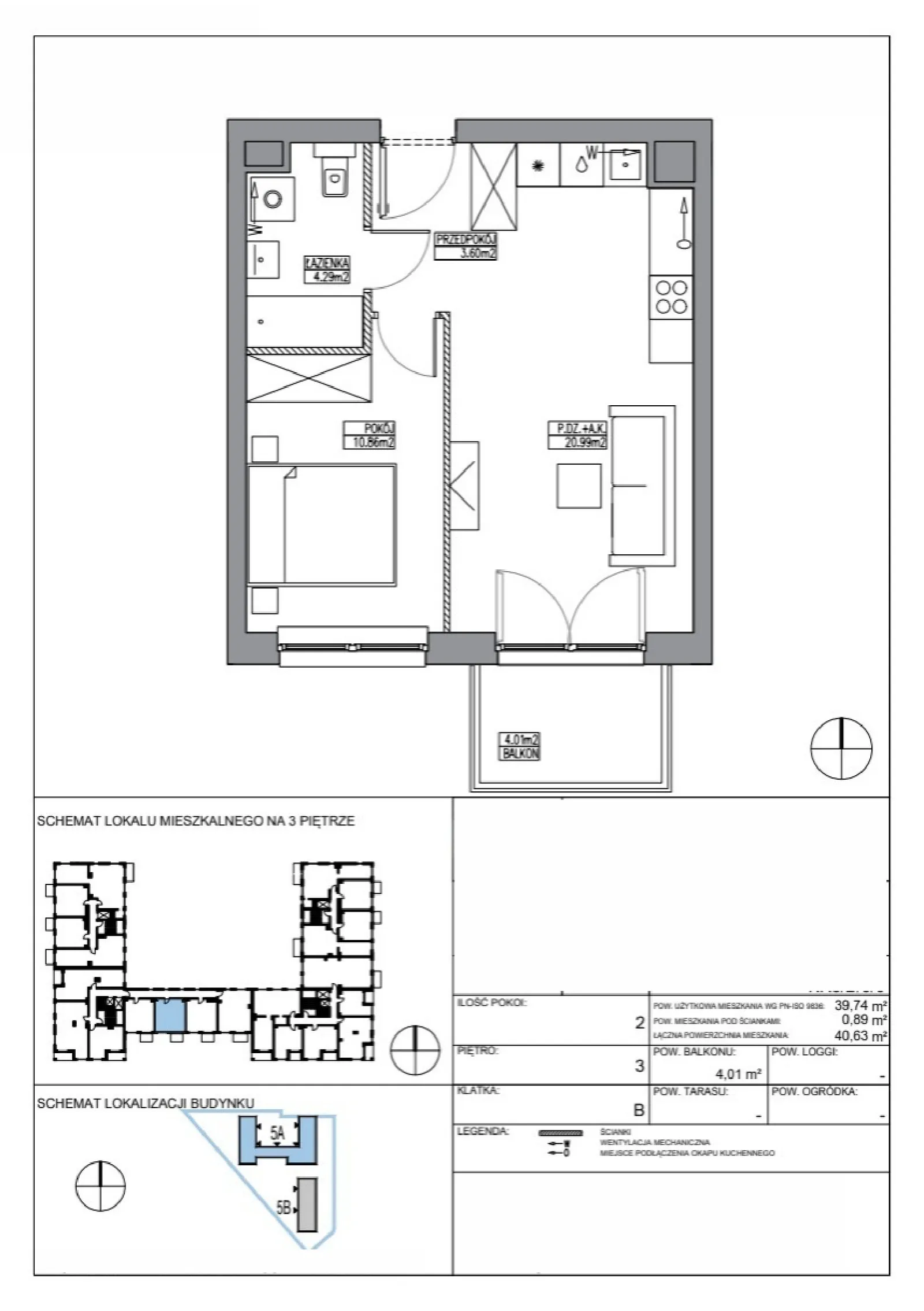Планировка: Квартира № KR5/B/3/6