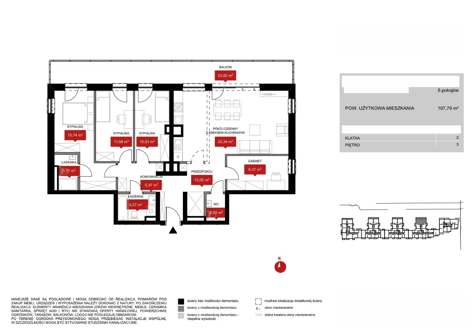 Floor plan: Lokal WR1 2/3/2/5k, 5 pok.