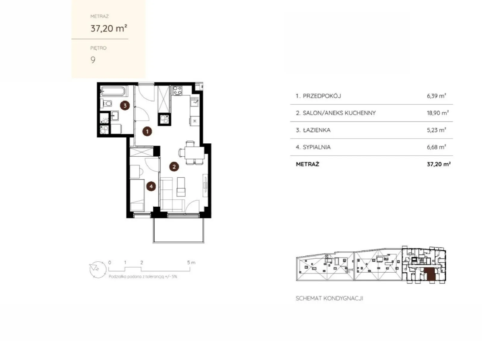 Floor plan: Apartment no. 3.A.9.04