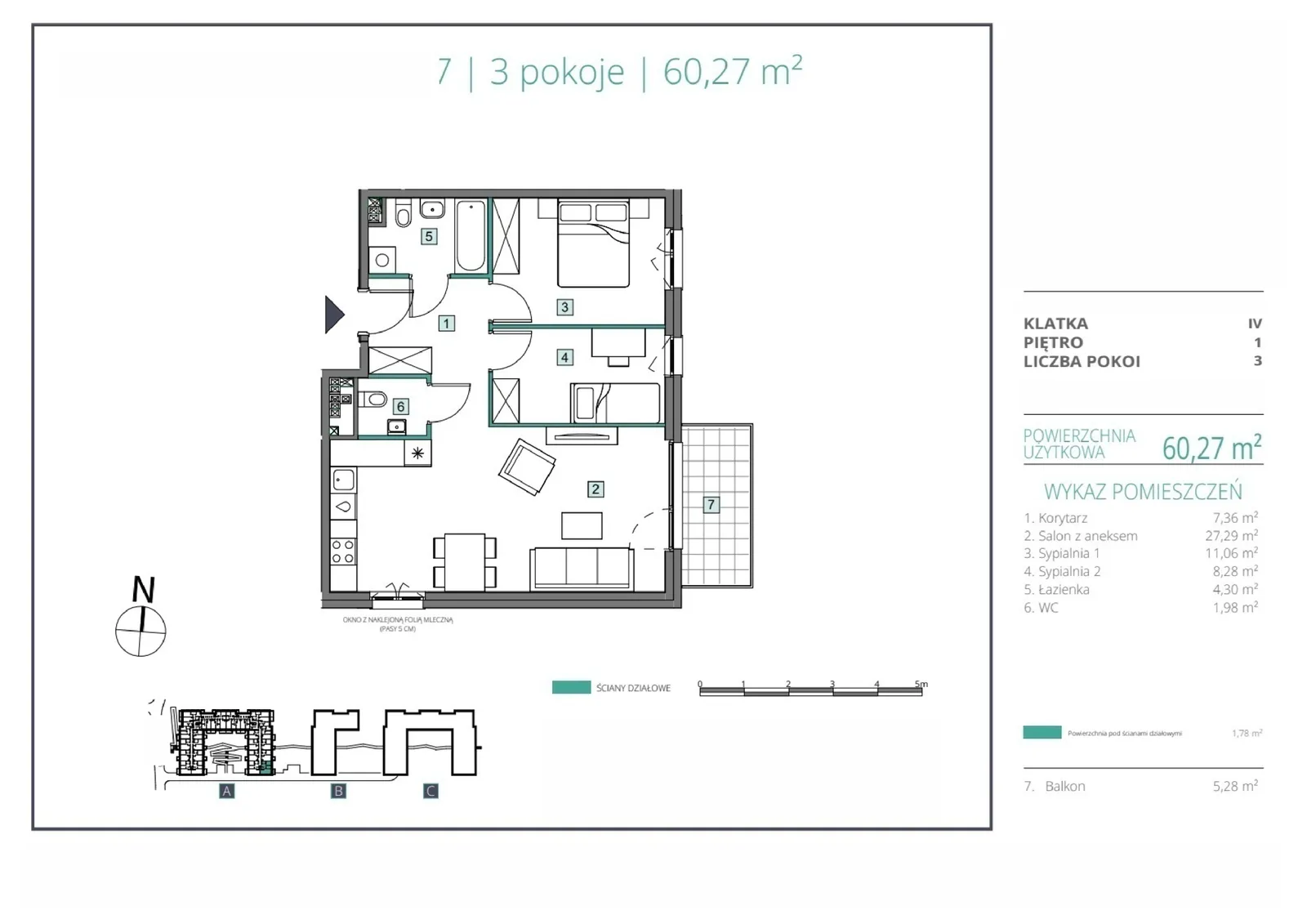 Floor plan: Apartment no. A.57