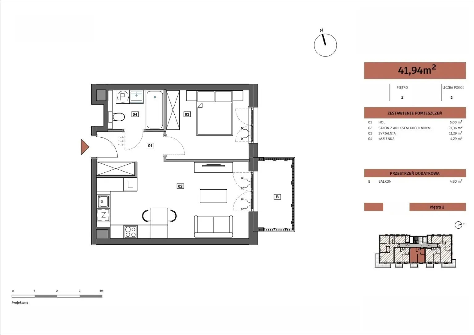 Floor plan: Apartment no. C/C.13
