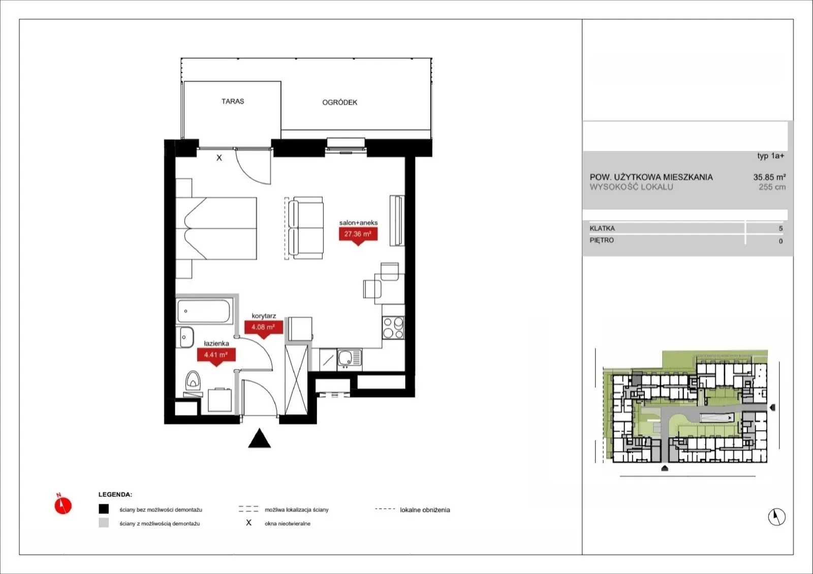 Floor plan: Lokal A5 6, 1 pok.