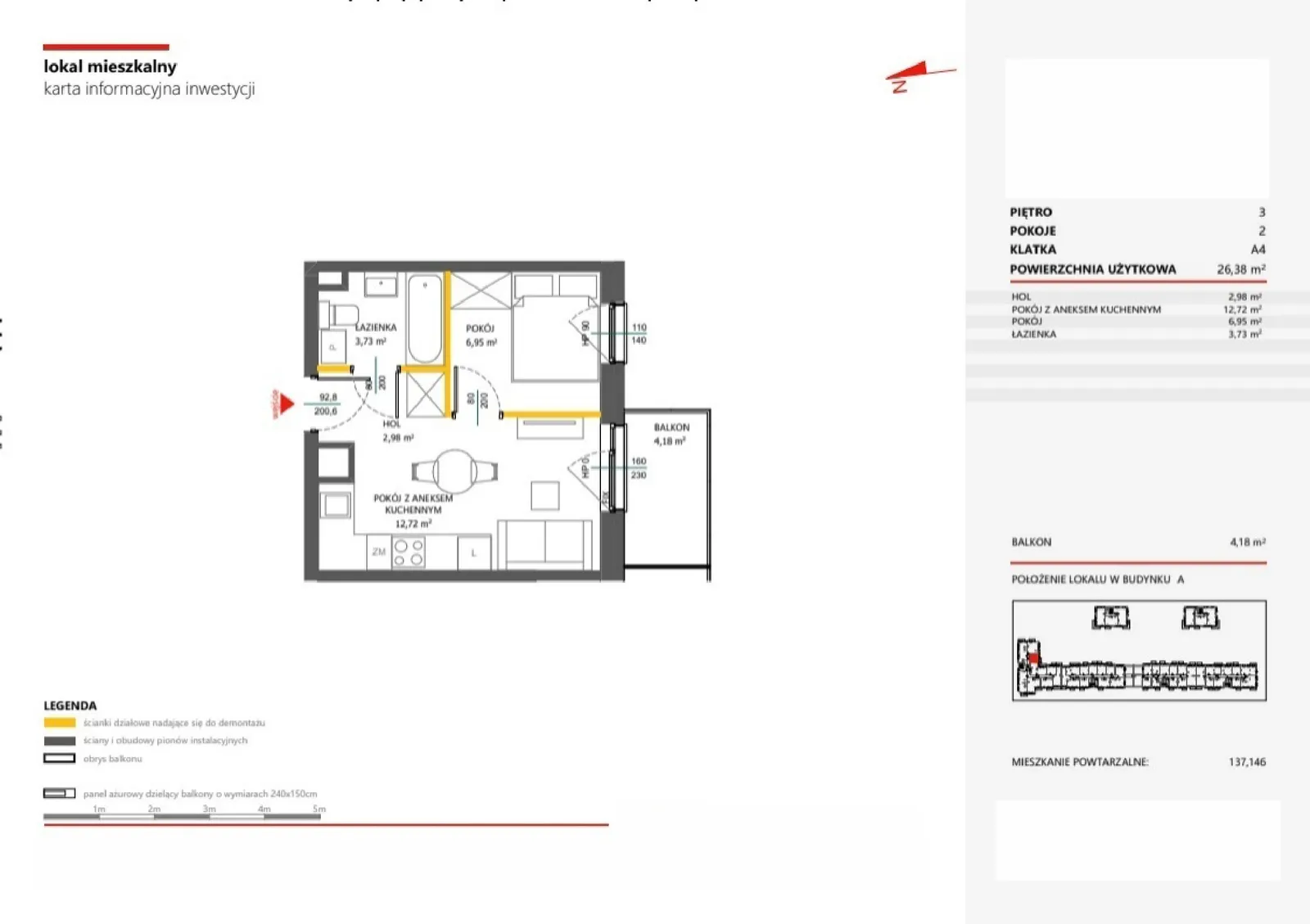 Floor plan: Apartment no. 155