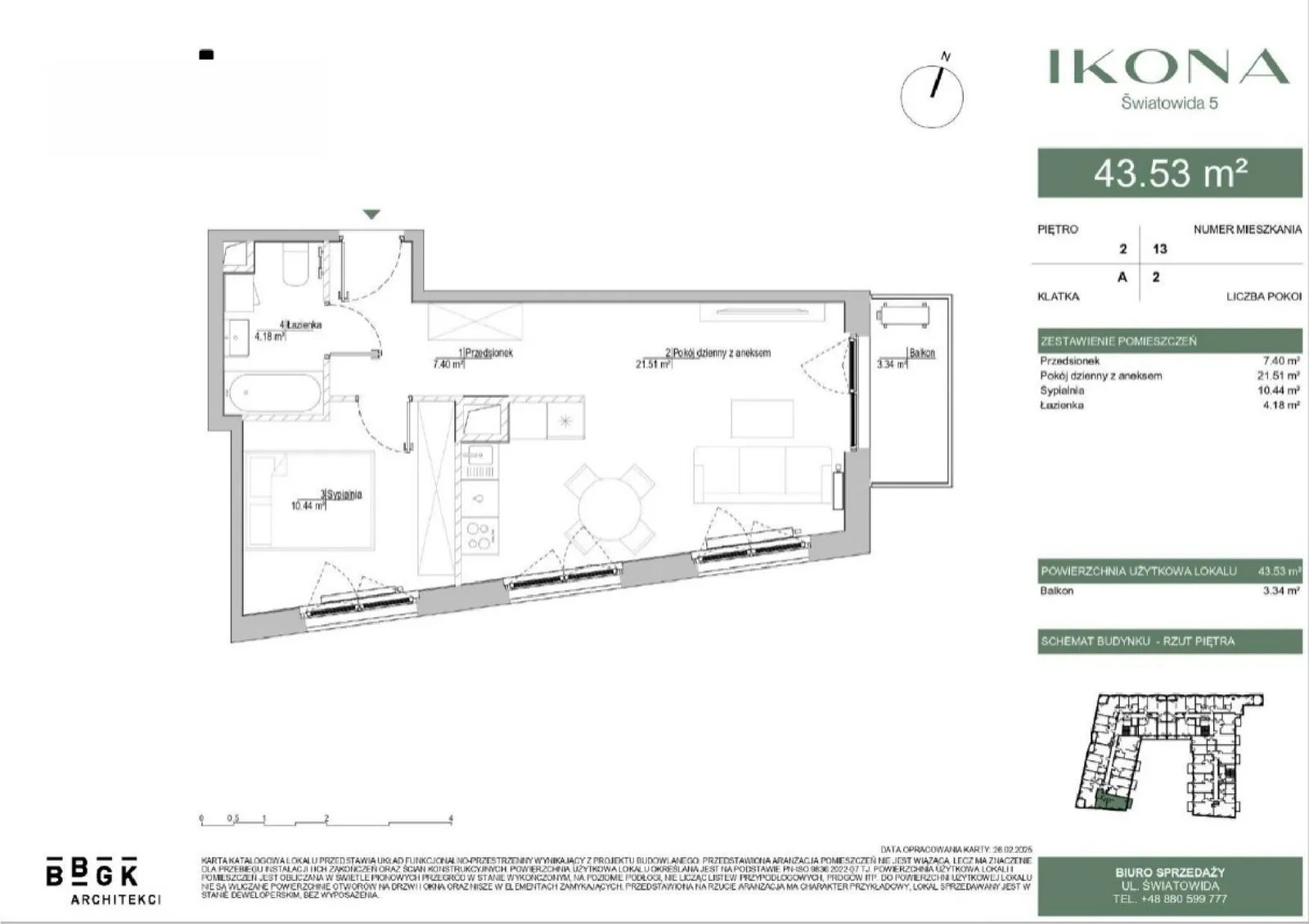 Floor plan: Apartment no. /M013