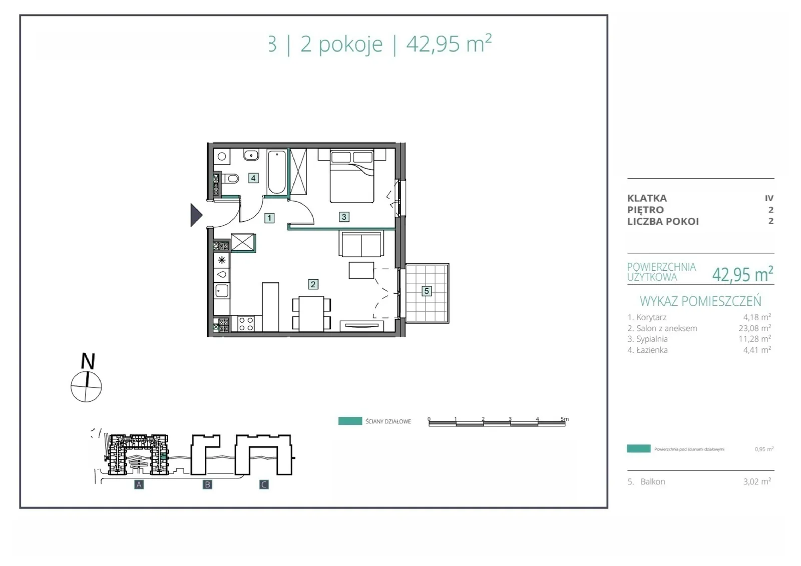Floor plan: Apartment no. A.68