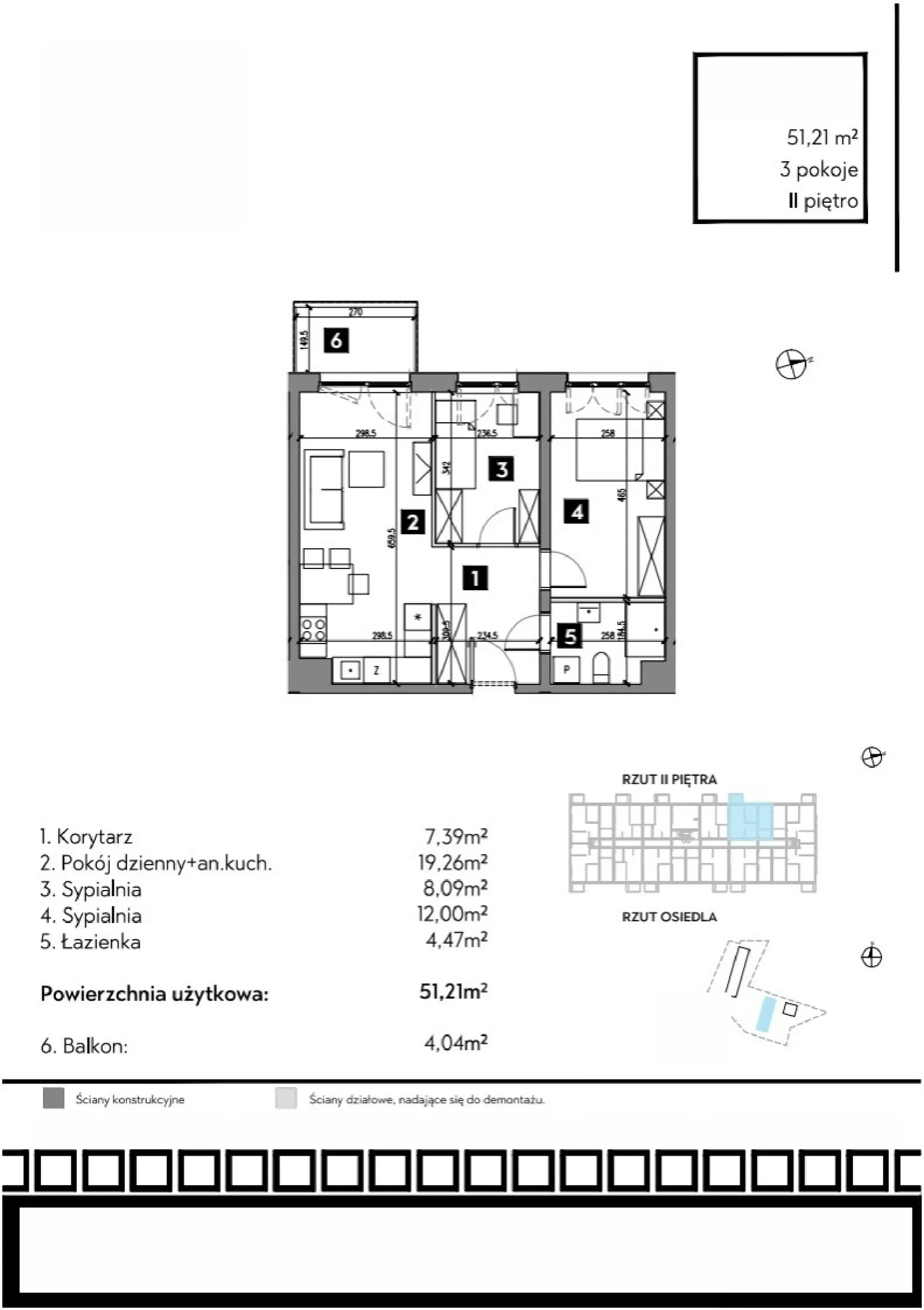 Floor plan: Apartment no. B1/2/5