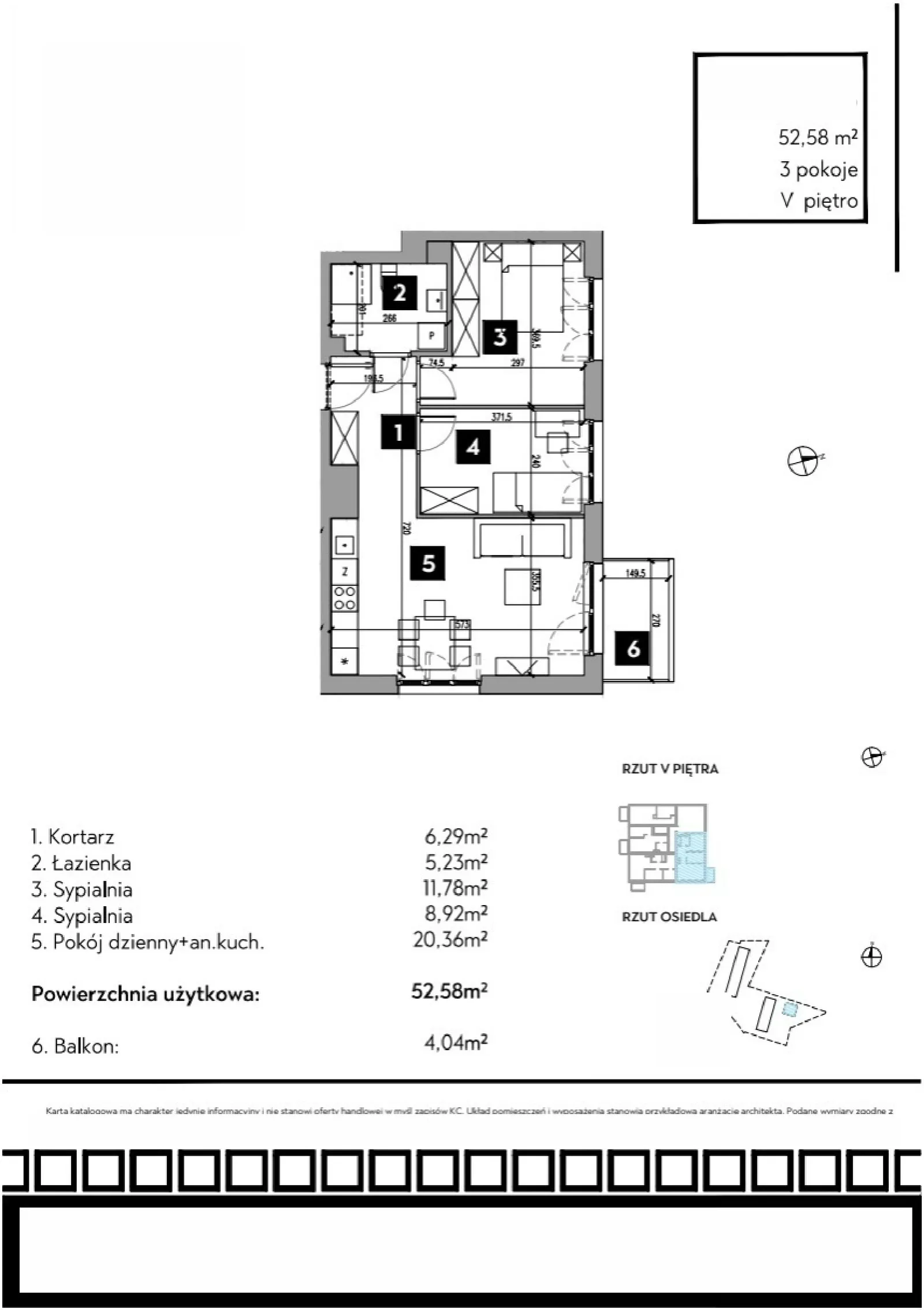 Floor plan: Apartment no. B2/5/4