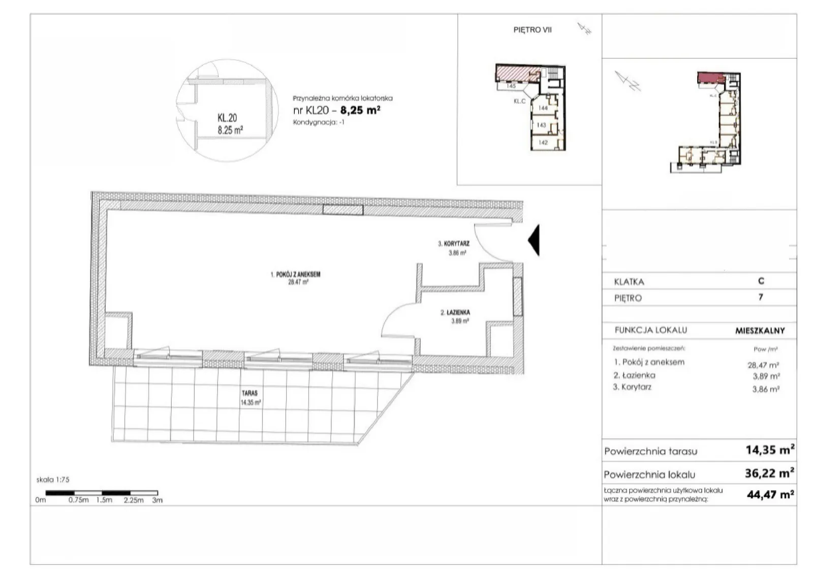 Floor plan: Apartment no. C/8145