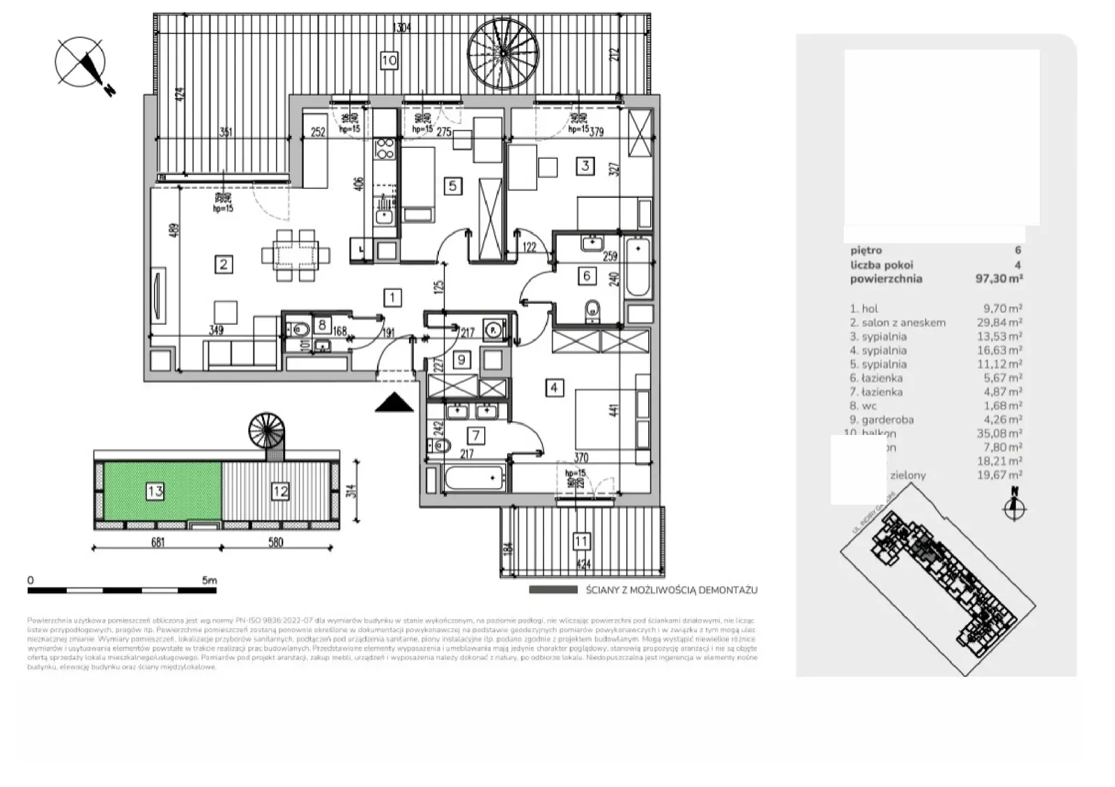 Floor plan: Apartment no. MA060