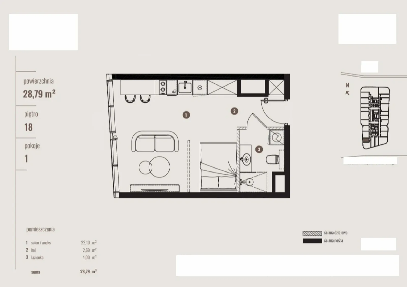 Floor plan: Apartment no. B/18.14