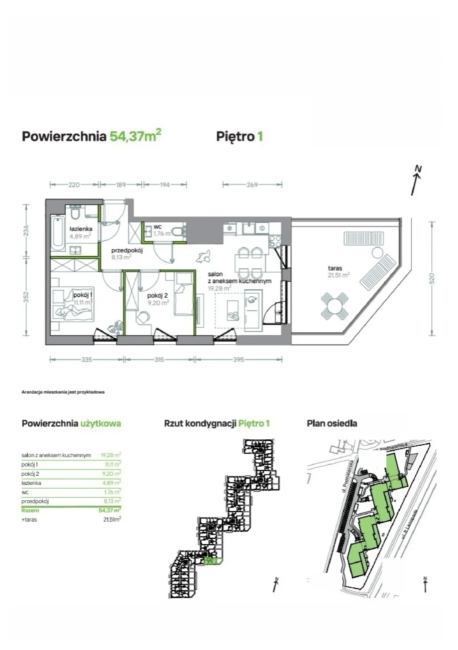 Floor plan: Apartment no. B/KL6/1/03