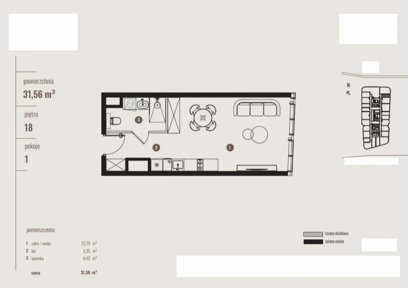 Floor plan: Apartment no. B/18.02