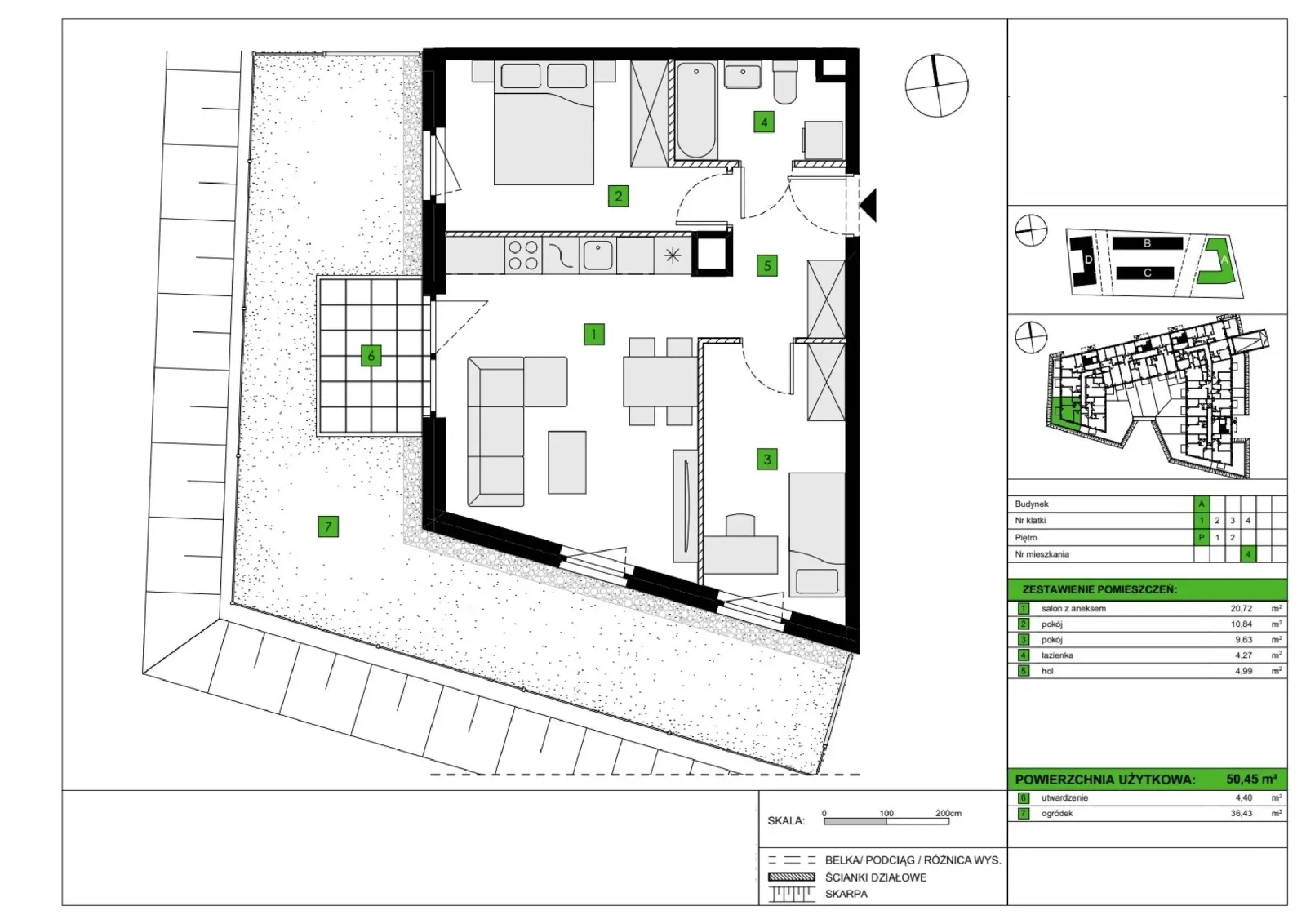 Floor plan: Apartment no. A4