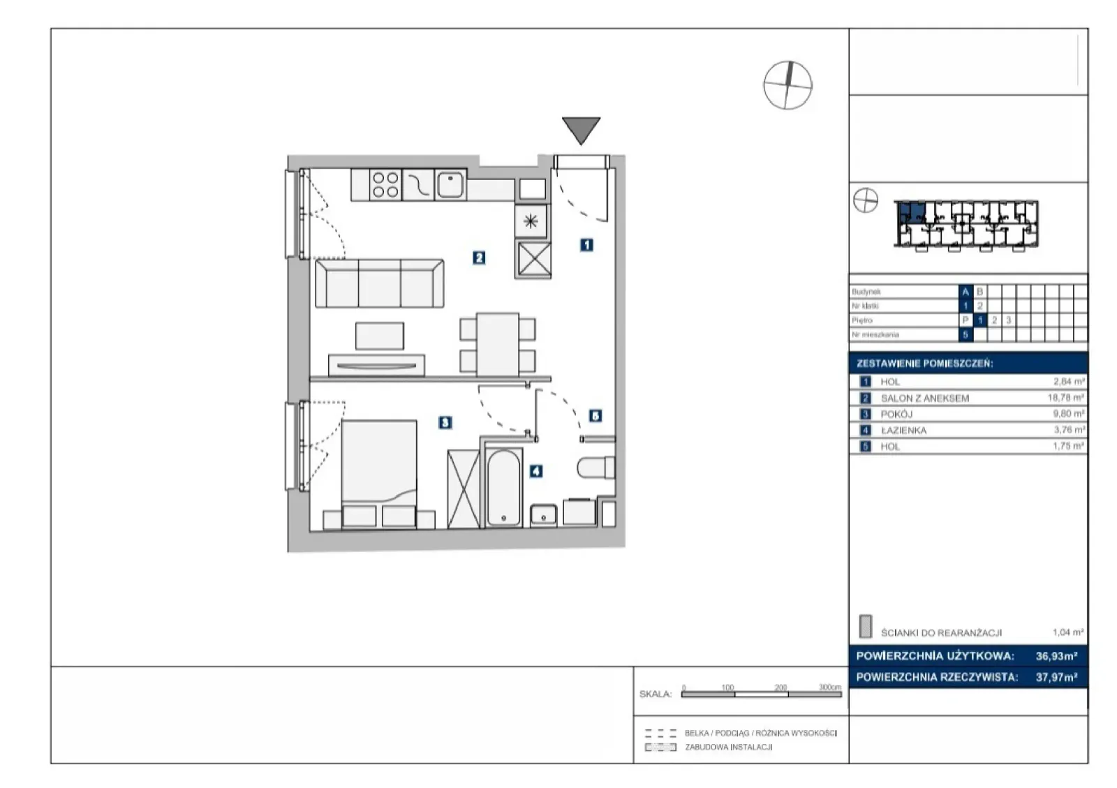 Floor plan: Apartment no. A5
