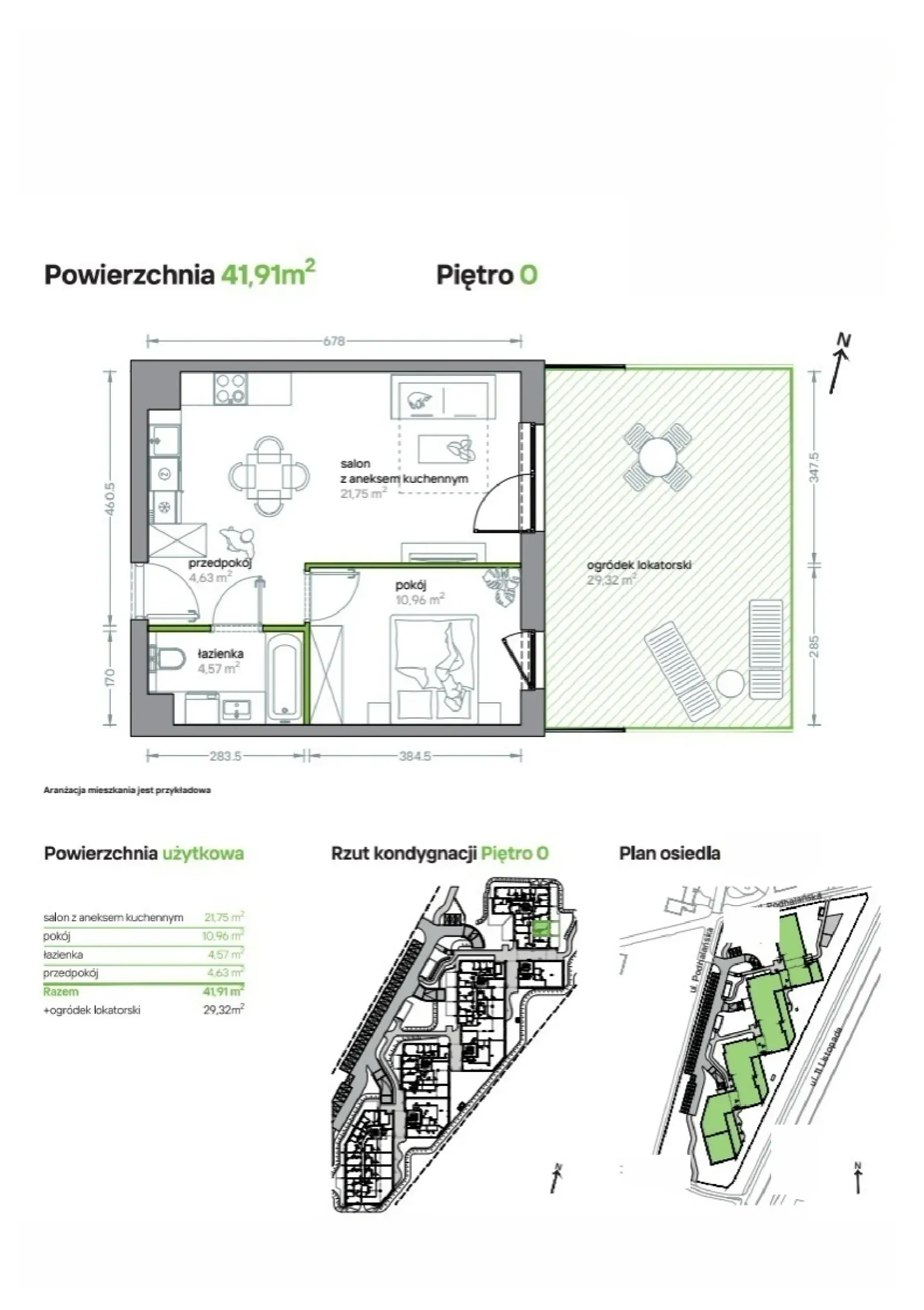 Floor plan: Apartment no. B/KL1/0/05