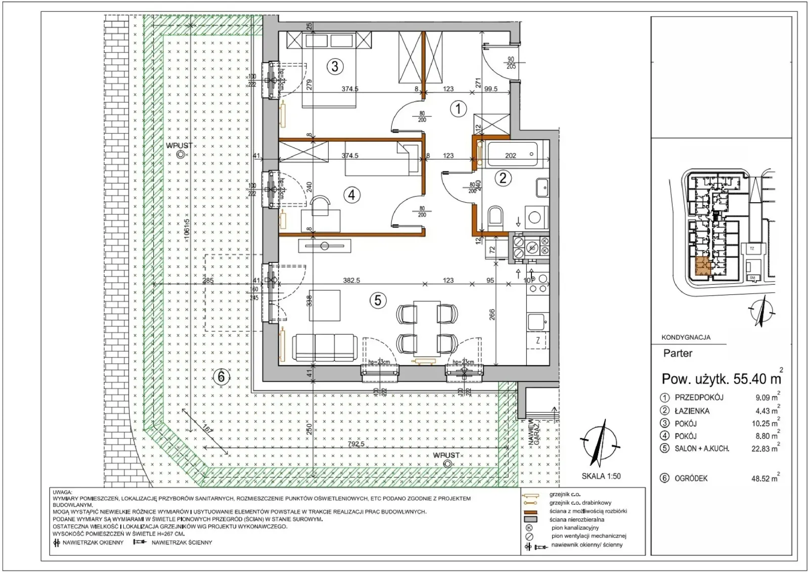 Floor plan: Apartment no. L1-10