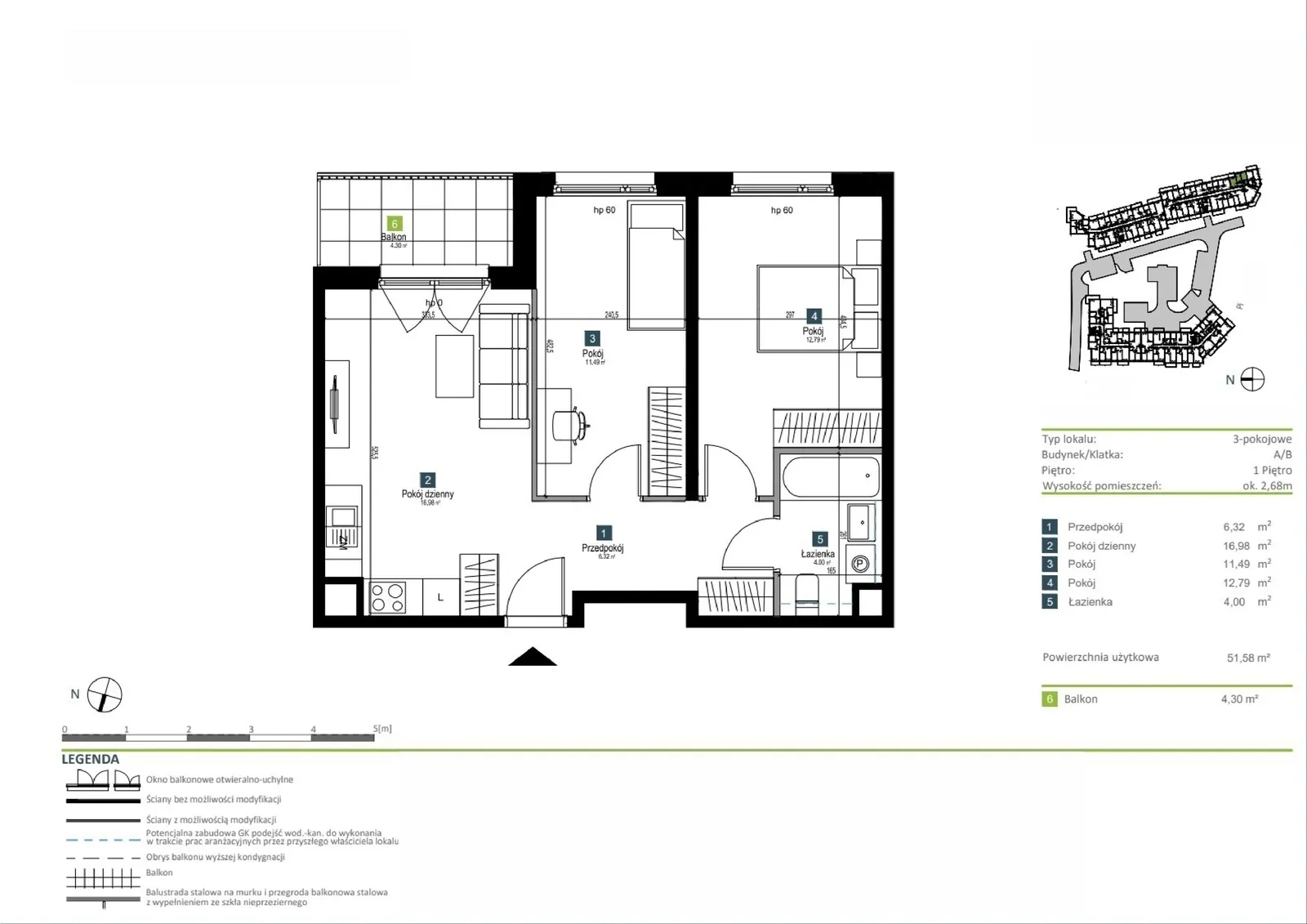 Floor plan: Apartment no. AB0108