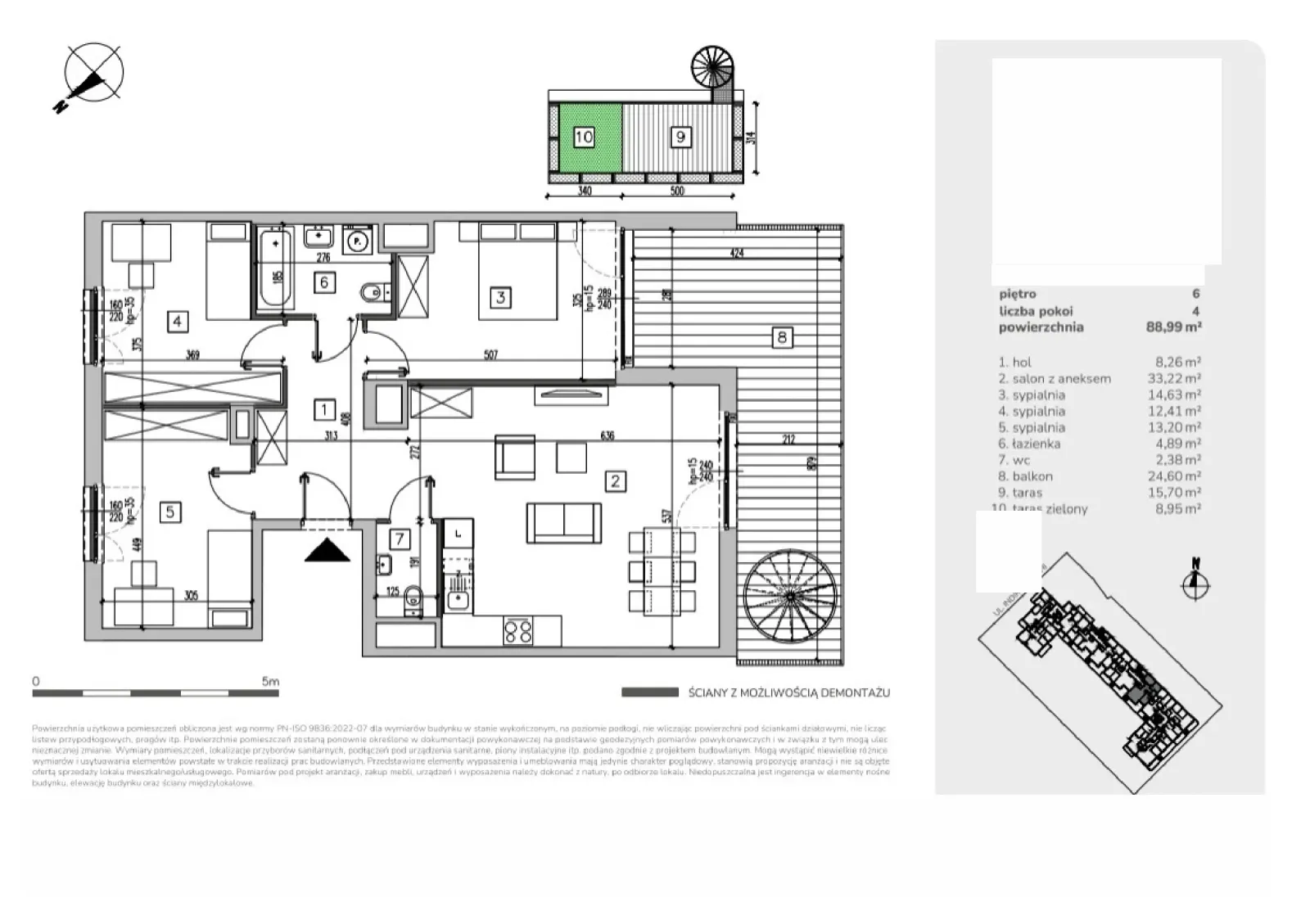Floor plan: Apartment no. MA086