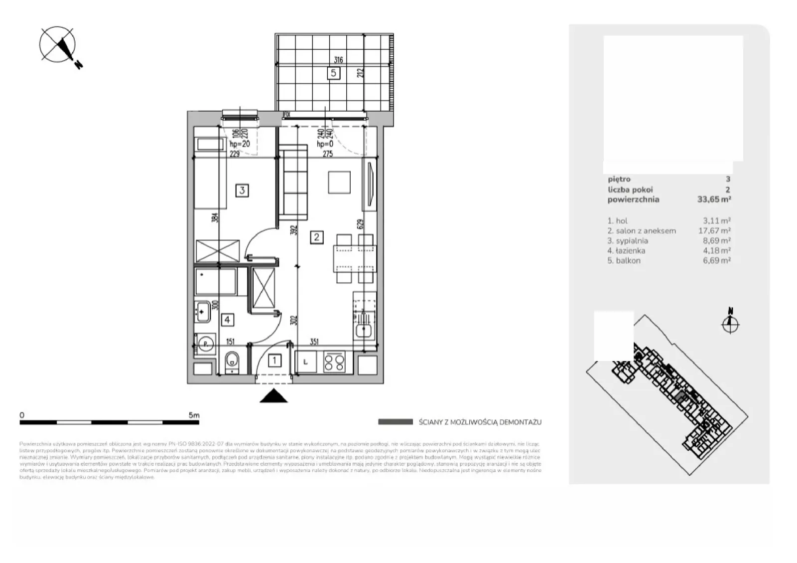 Floor plan: Apartment no. MA074