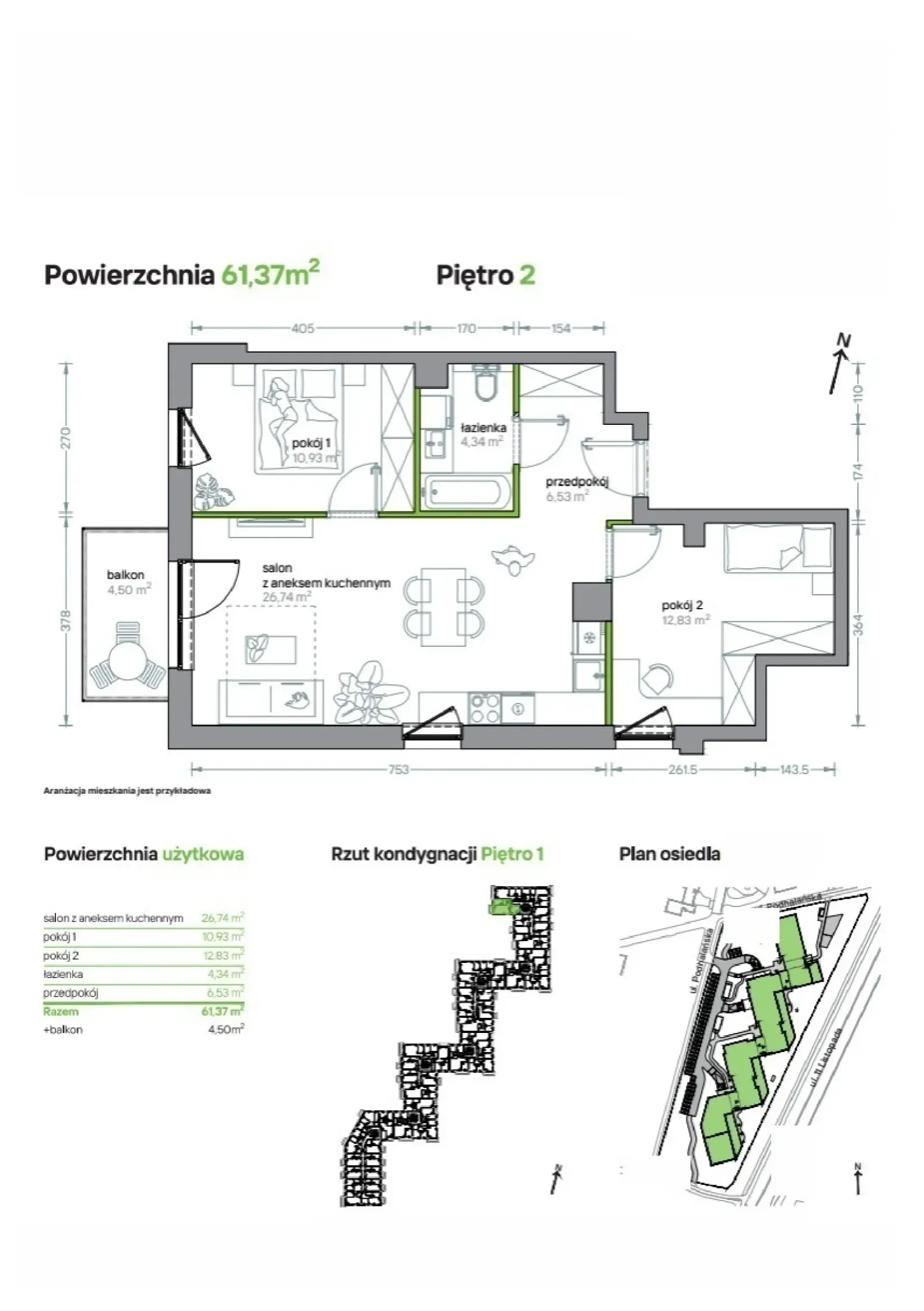 Floor plan: Apartment no. B/KL1/2/01
