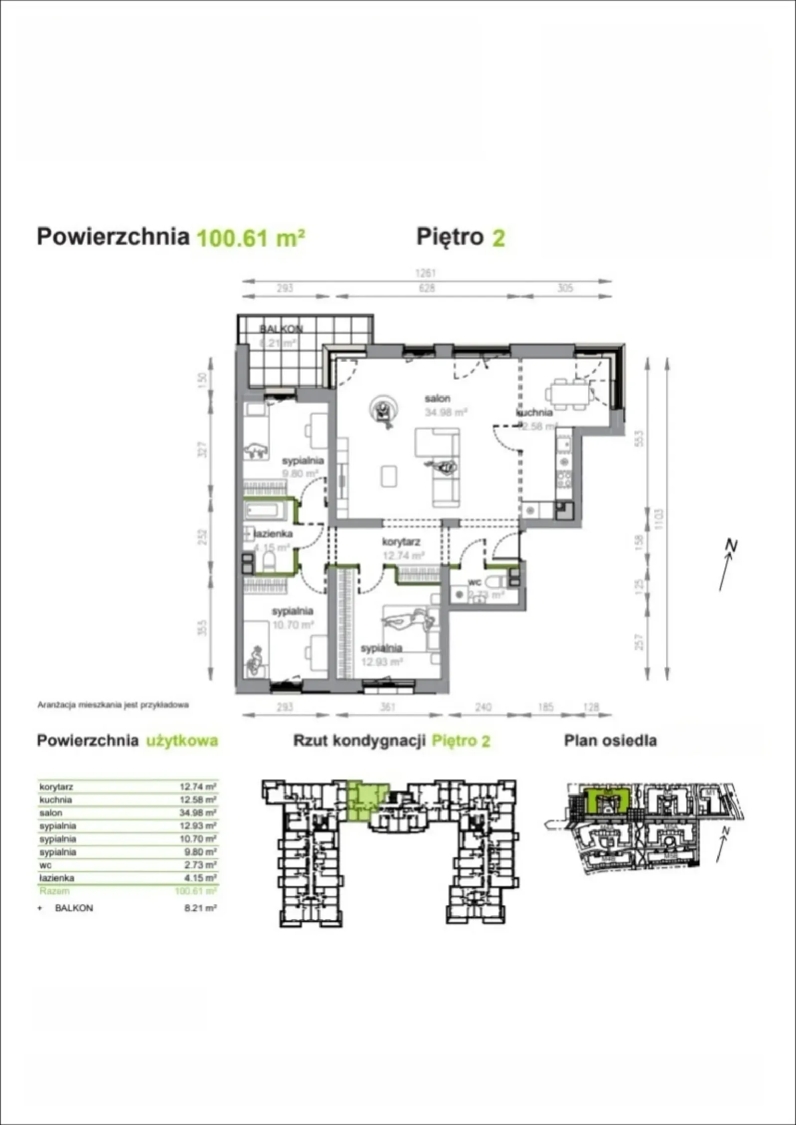 Floor plan: Apartment no. M3/2/2/12
