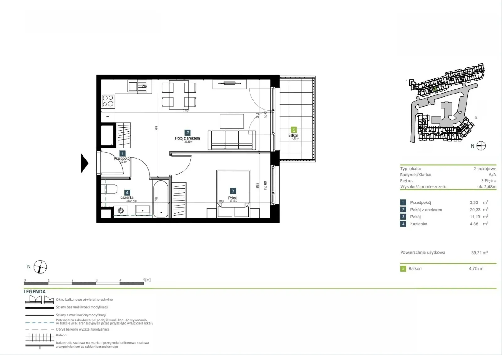 Floor plan: Apartment no. AA0312