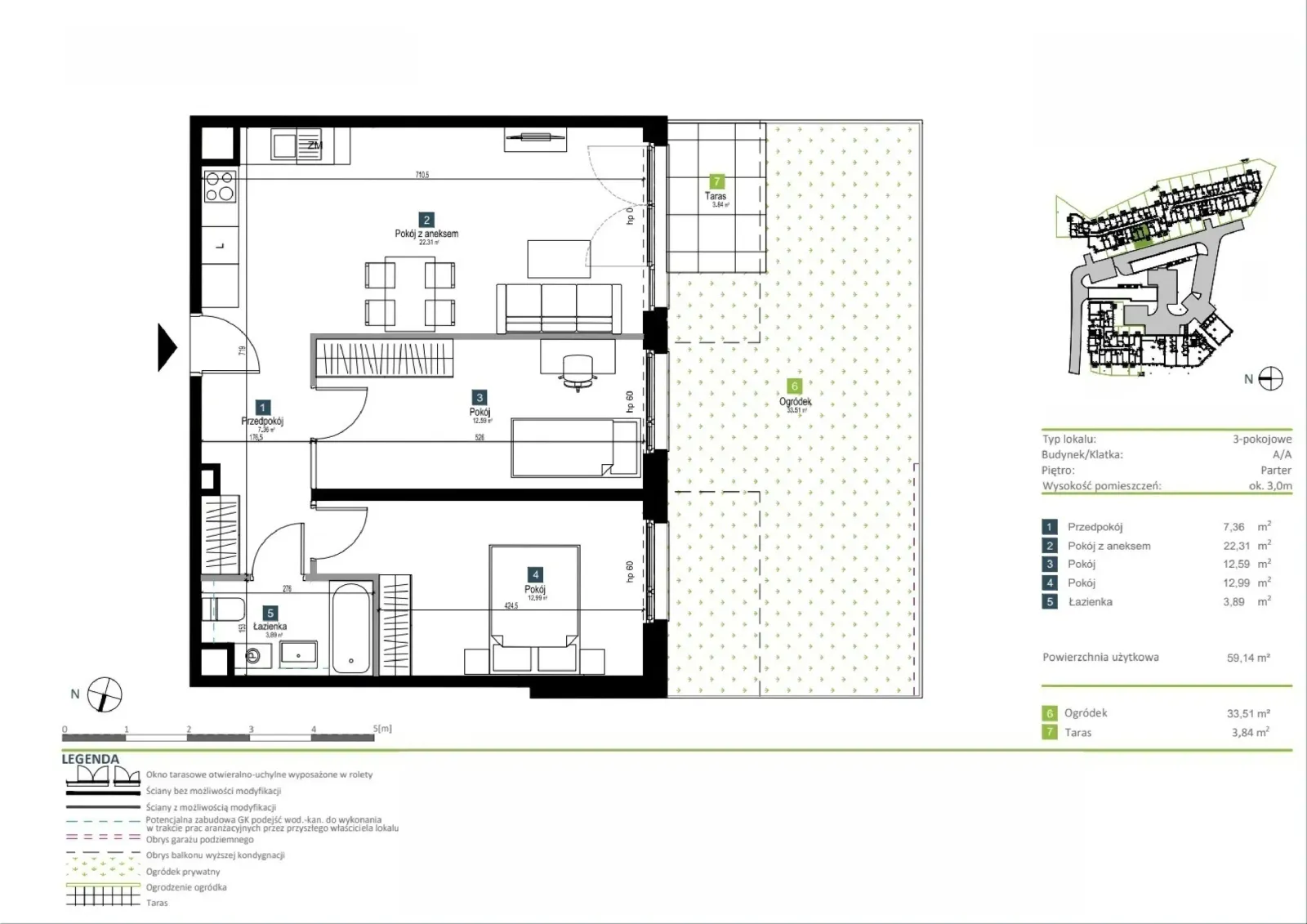 Floor plan: Apartment no. AA0010