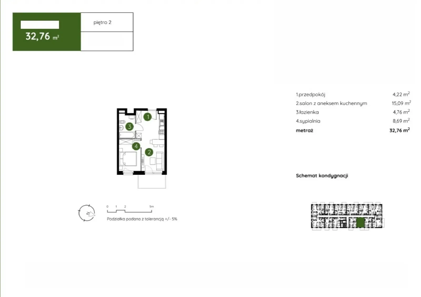 Floor plan: Apartment no. 2.A.2.12
