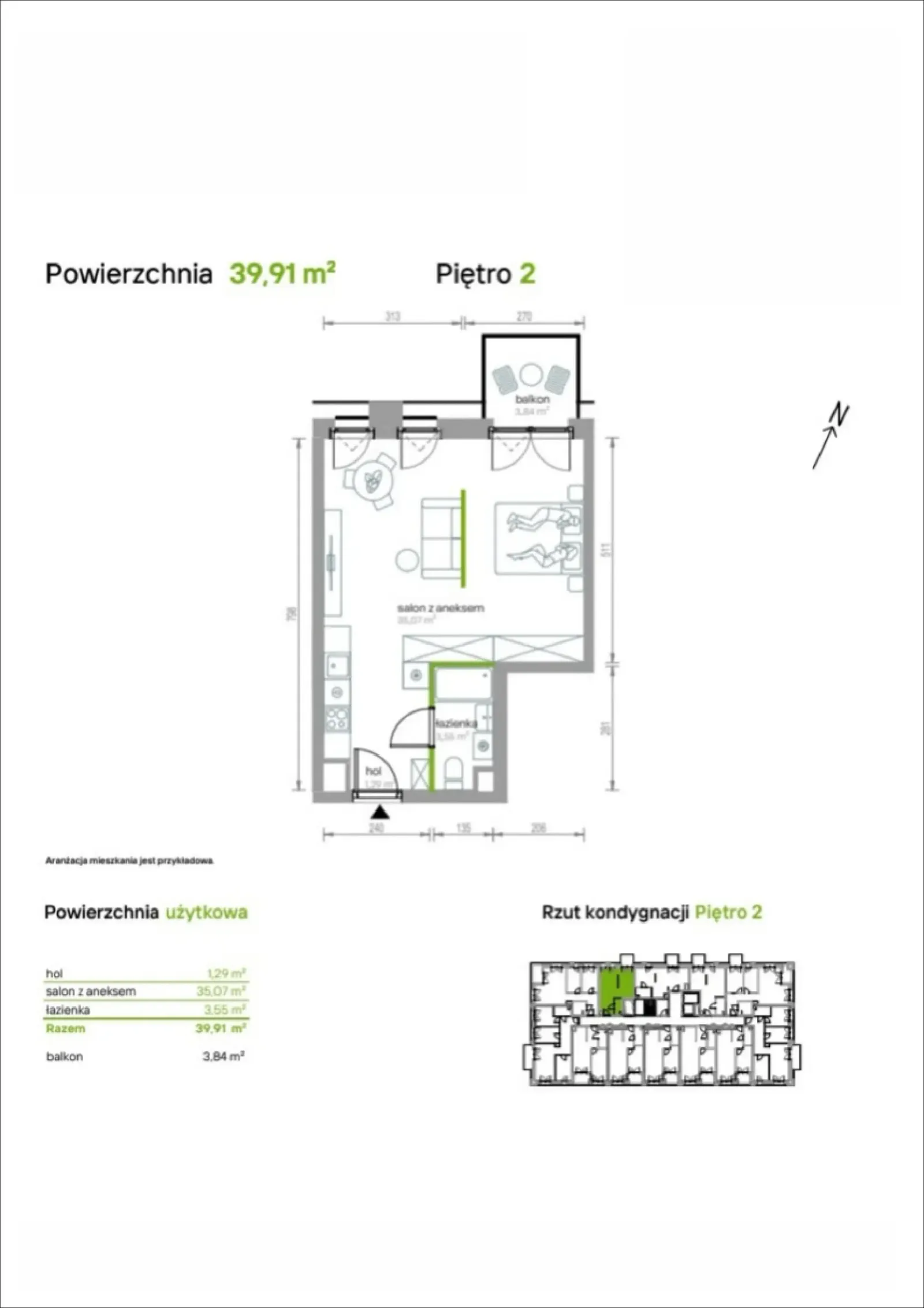 Floor plan: Apartment no. 2/A/10