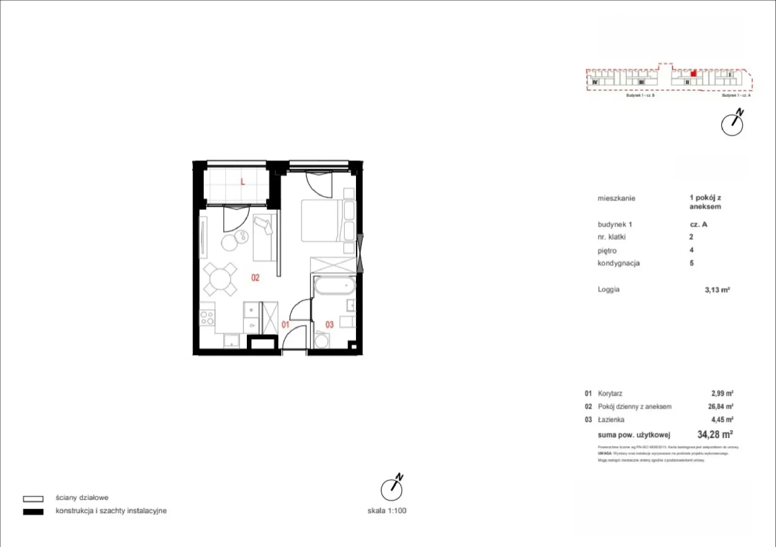 Floor plan: Apartment no. A/02/04/072