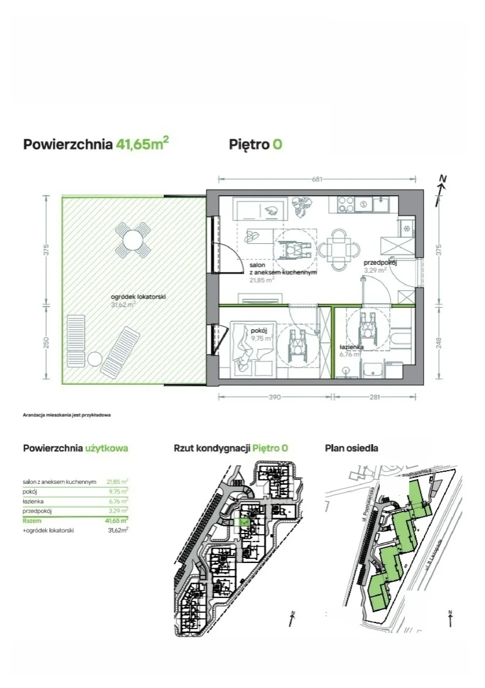 Floor plan: Apartment no. B/KL3/0/03