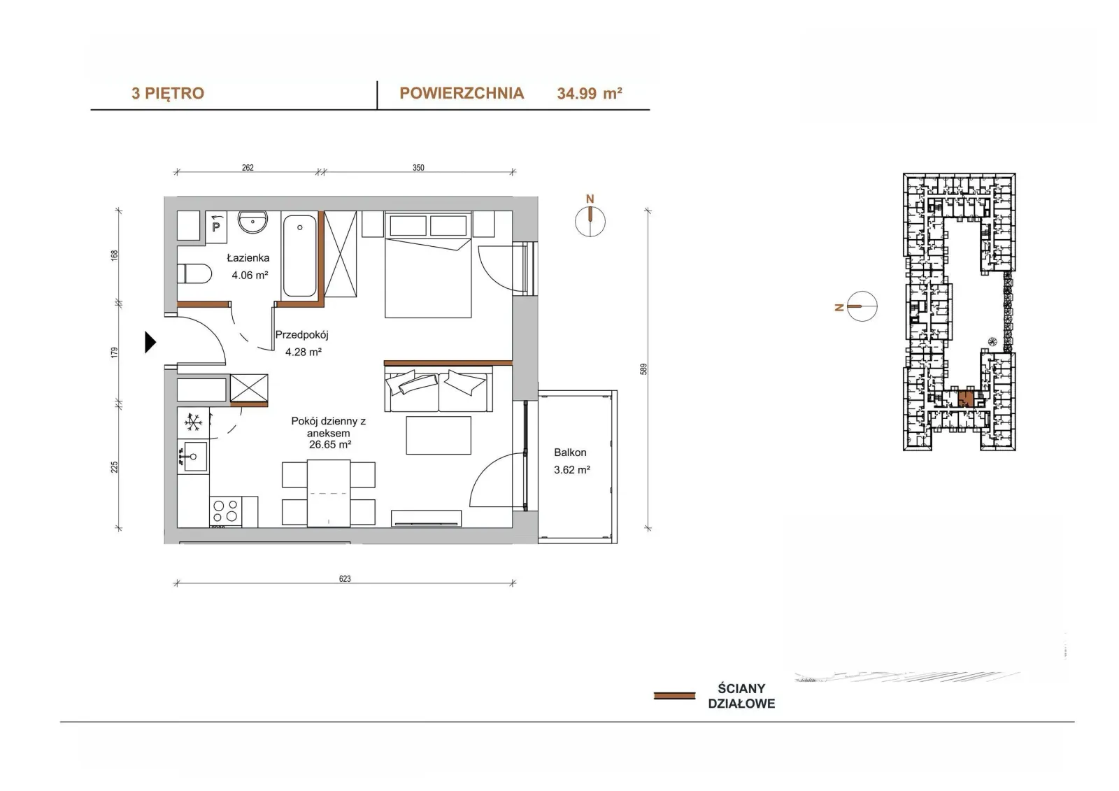Floor plan: Apartment no. B/302