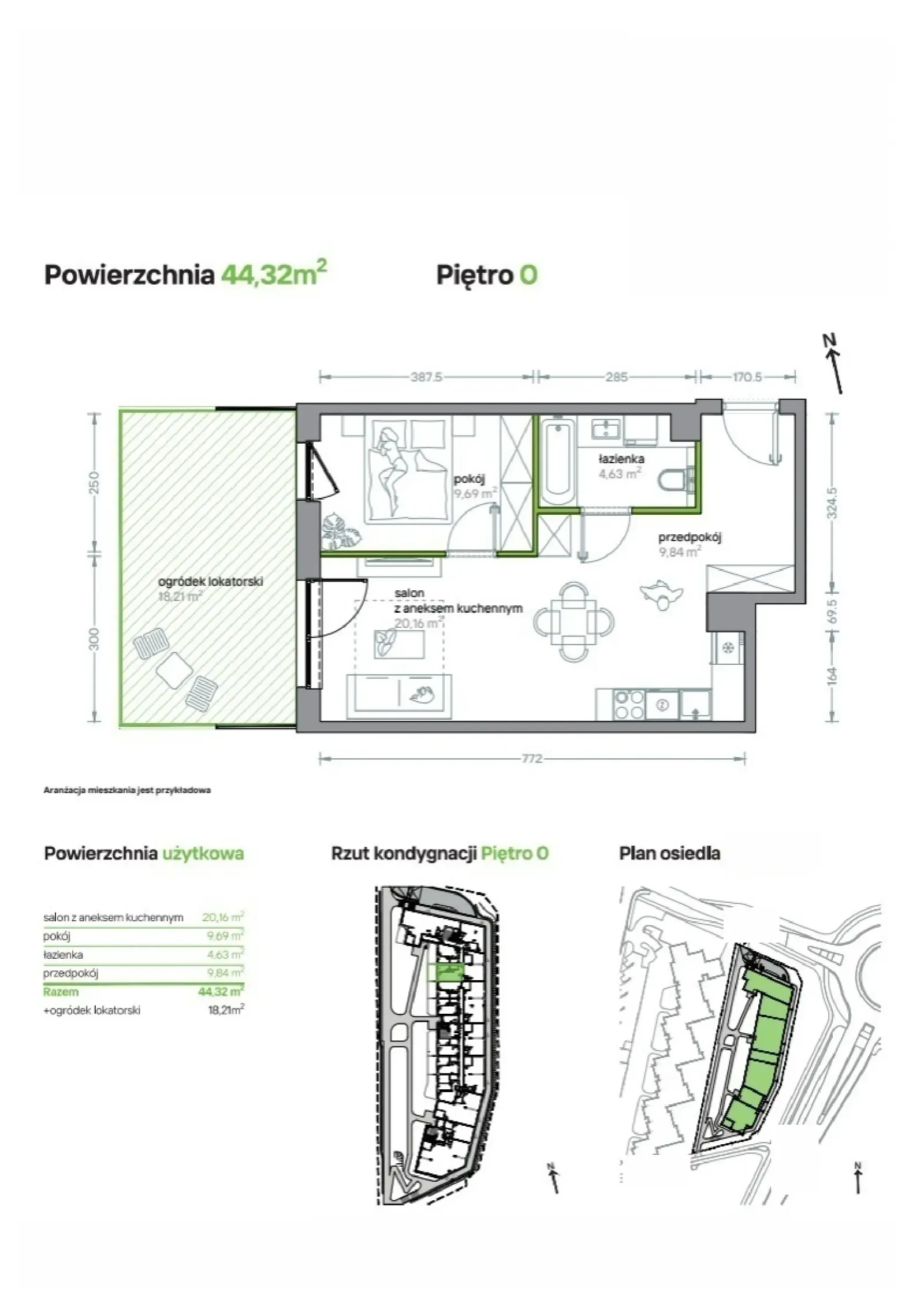 Floor plan: Apartment no. A/KL1/0/01