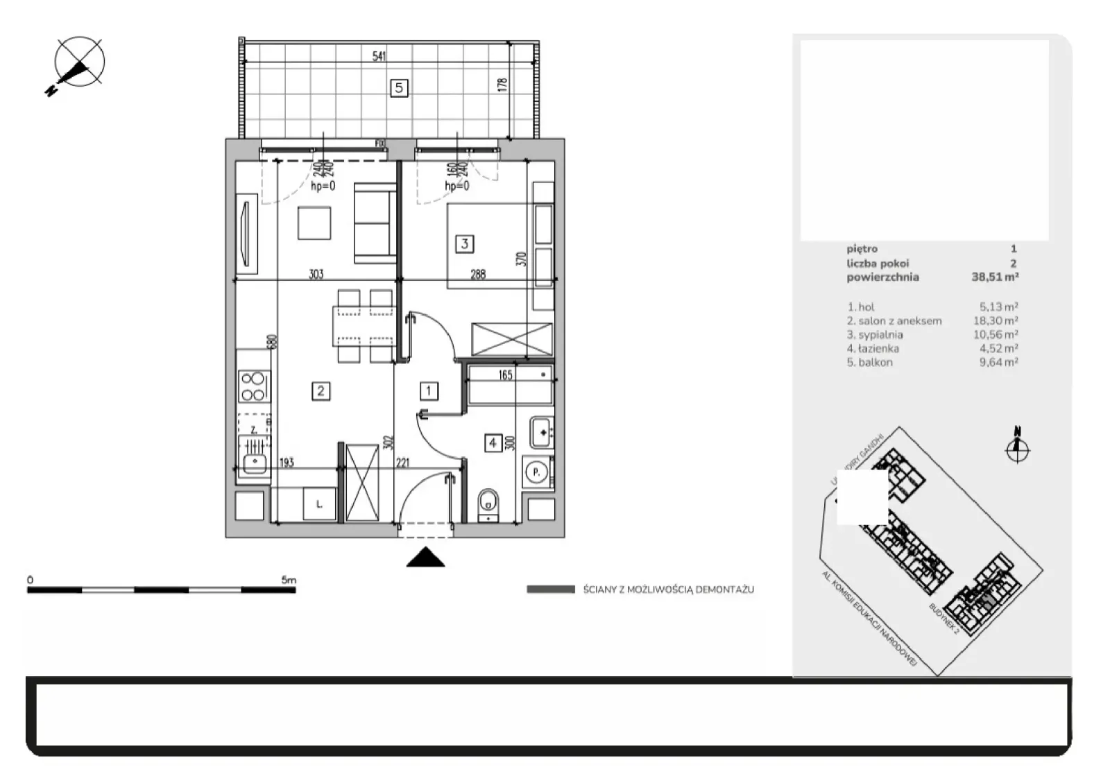 Floor plan: Apartment no. MB099
