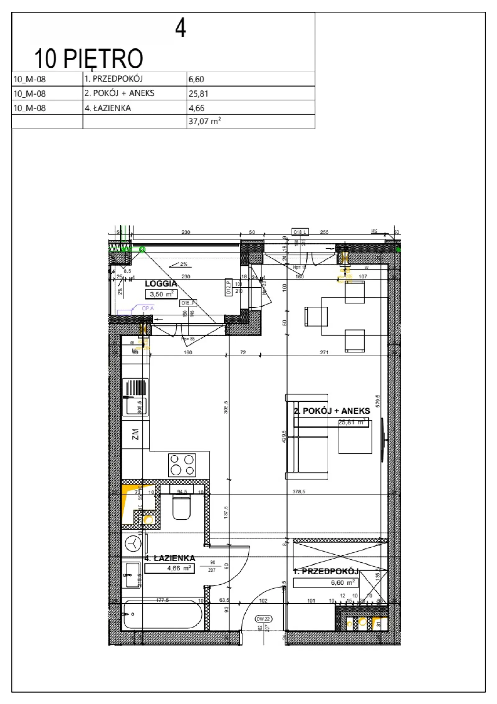 Планування: Квартира № B114