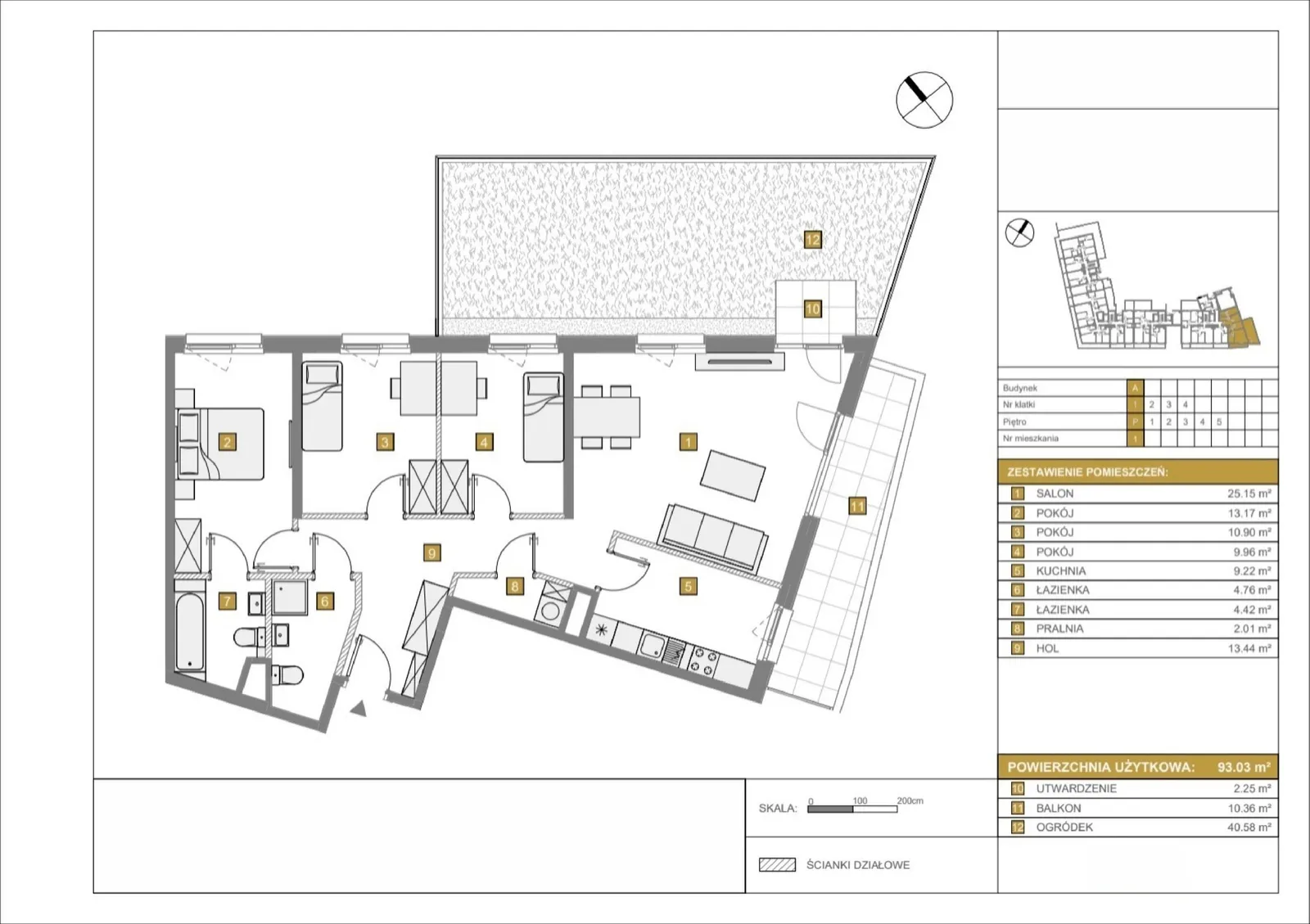 Floor plan: Apartment no. A1