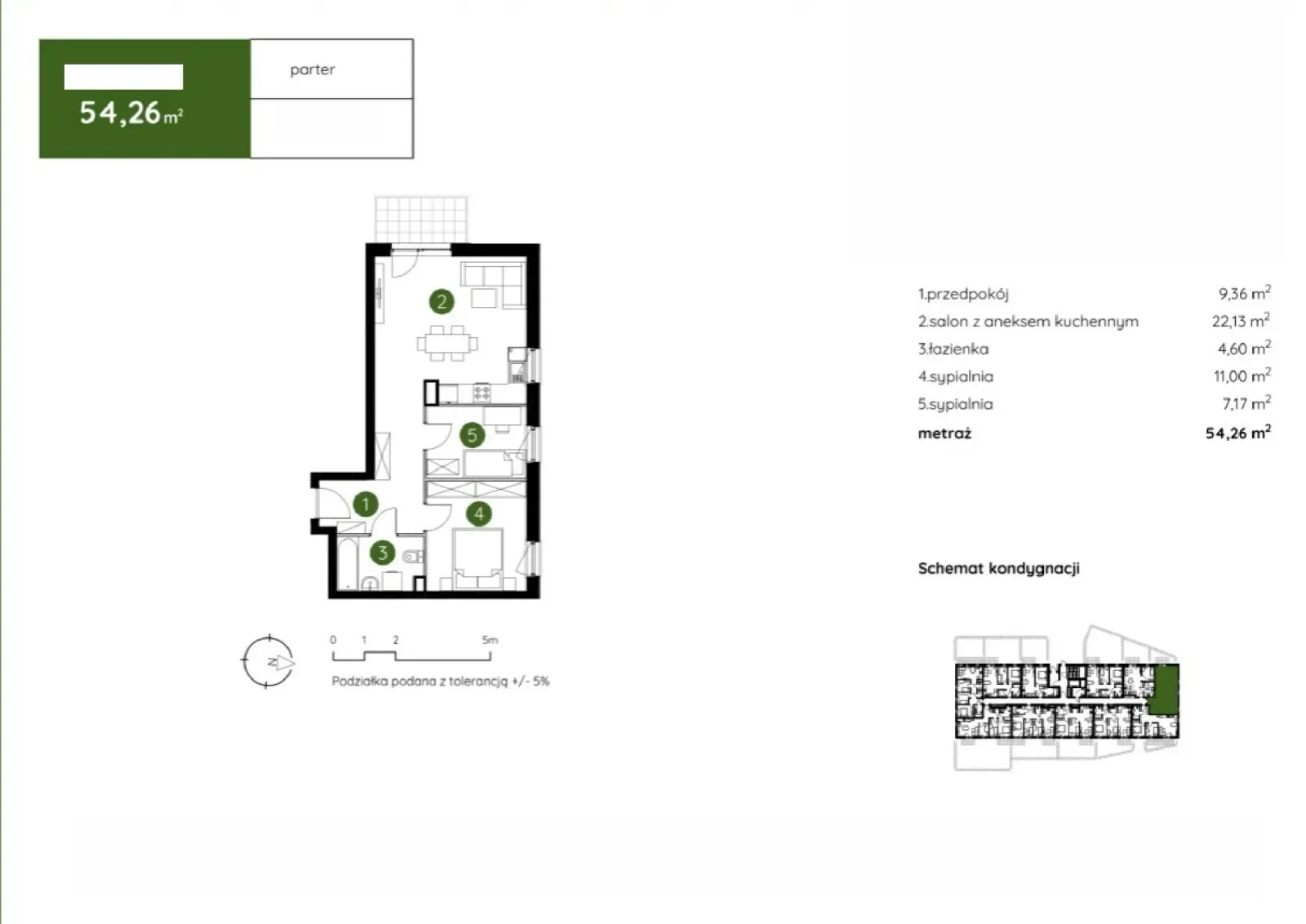 Floor plan: Apartment no. 2.B.0.03