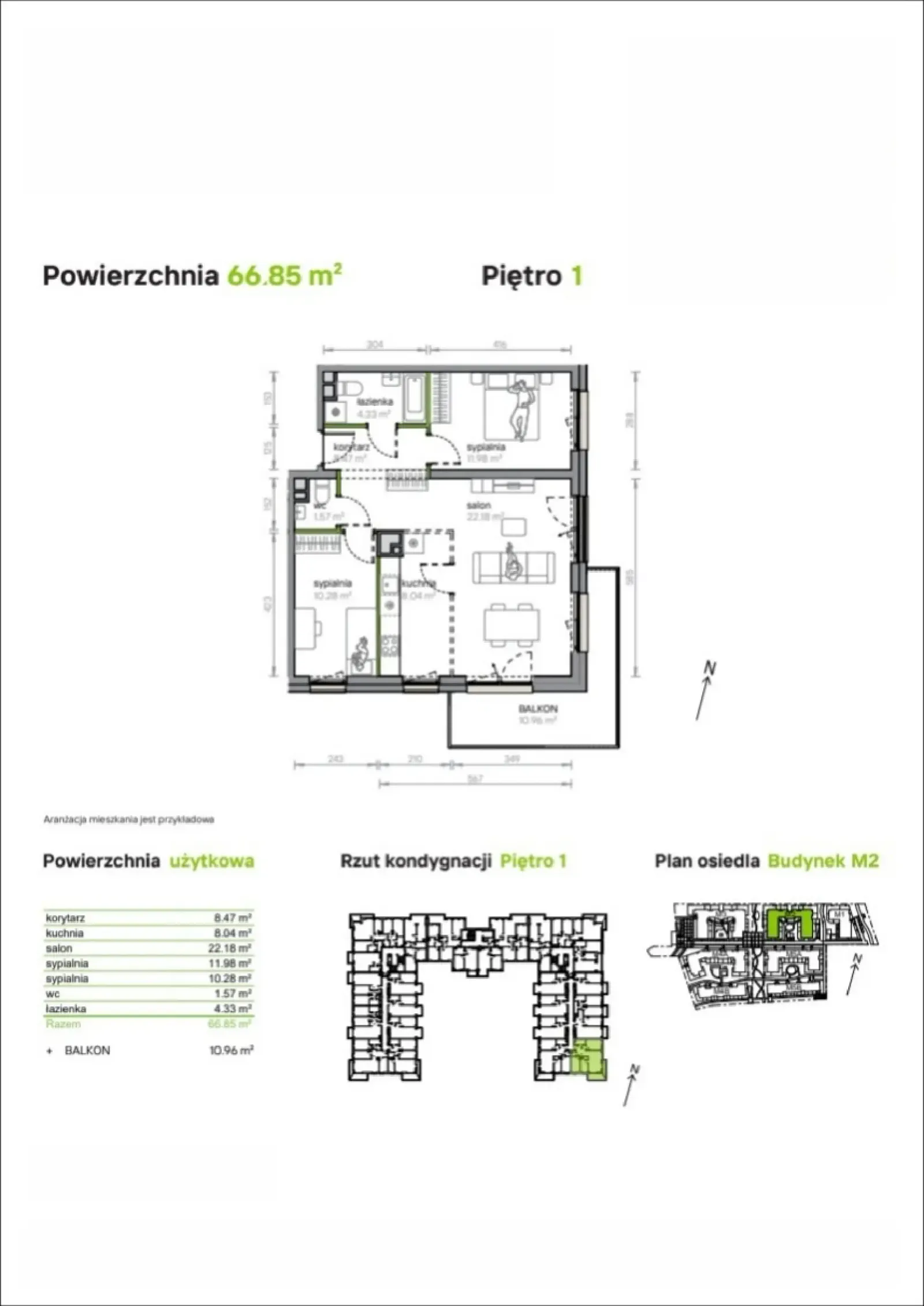 Floor plan: Apartment no. M2/3/1/14