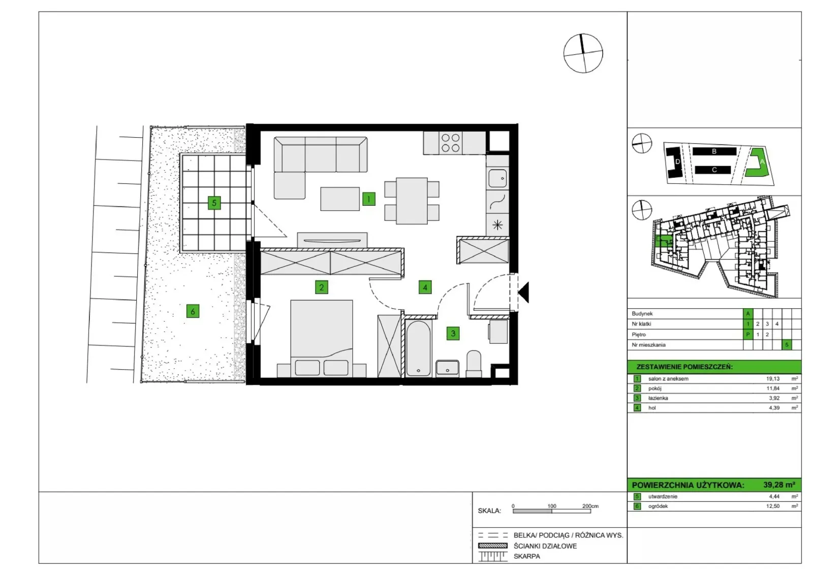 Floor plan: Apartment no. A5