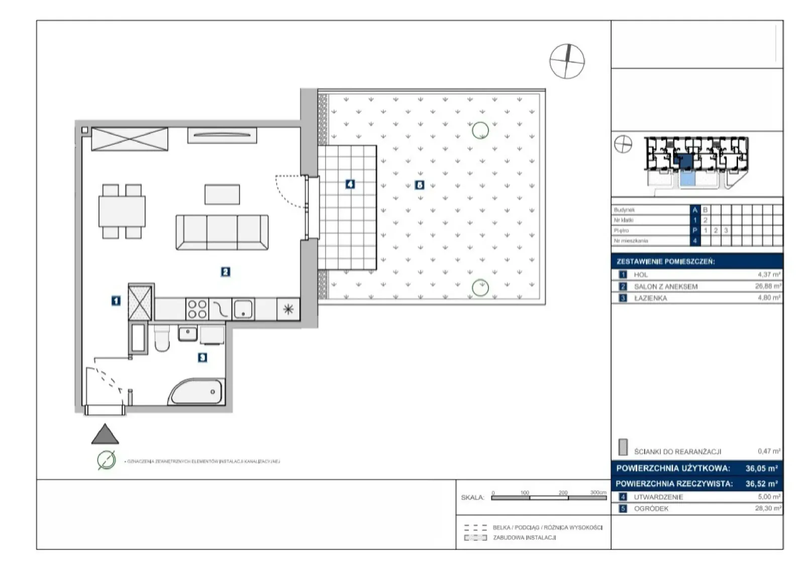 Floor plan: Apartment no. A4
