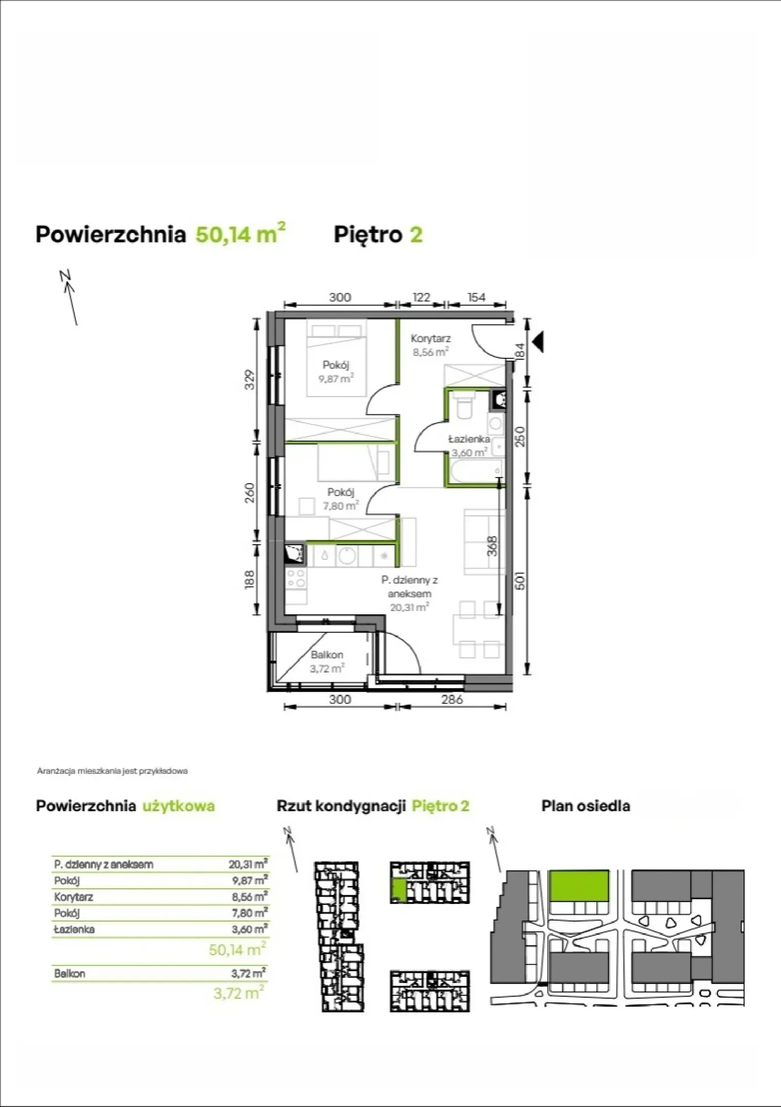 Floor plan: Apartment no. C2/02/18