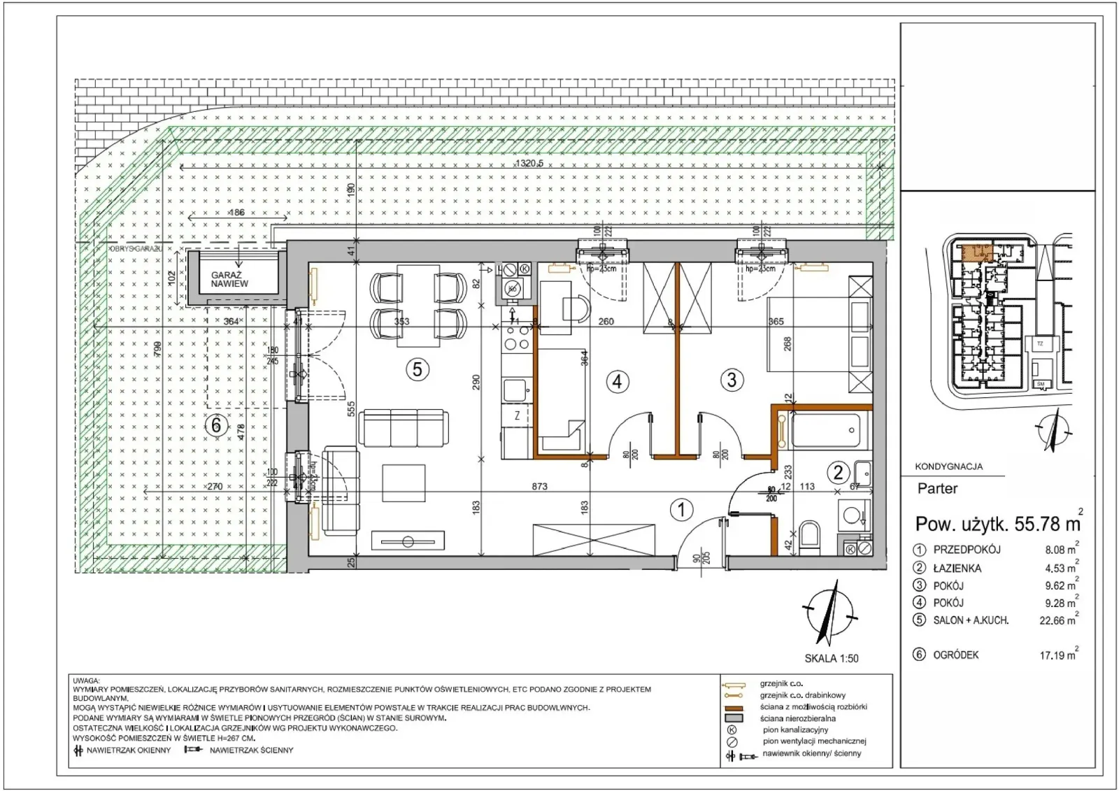 Floor plan: Apartment no. L1-3