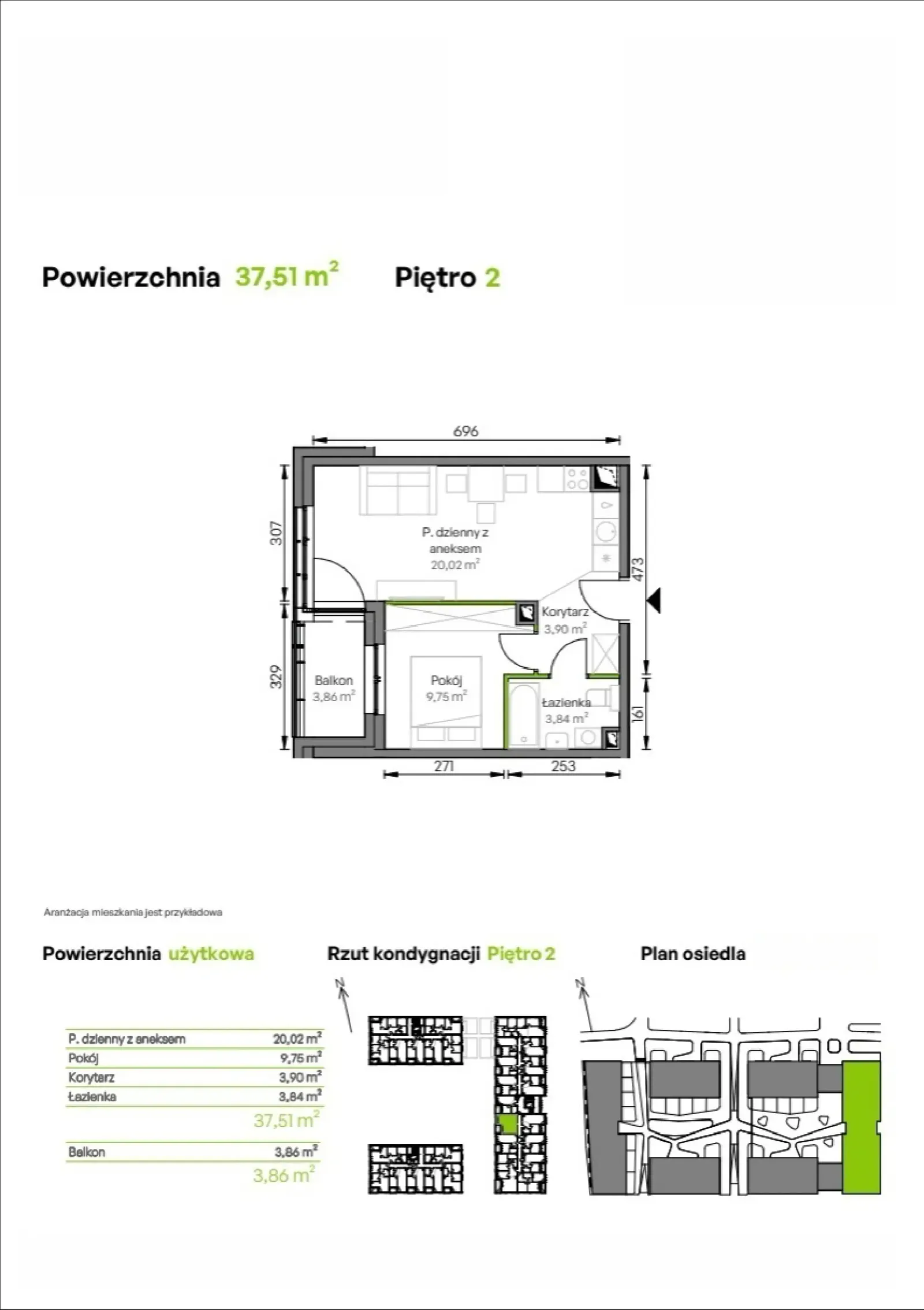 Floor plan: Apartment no. D2/02/22